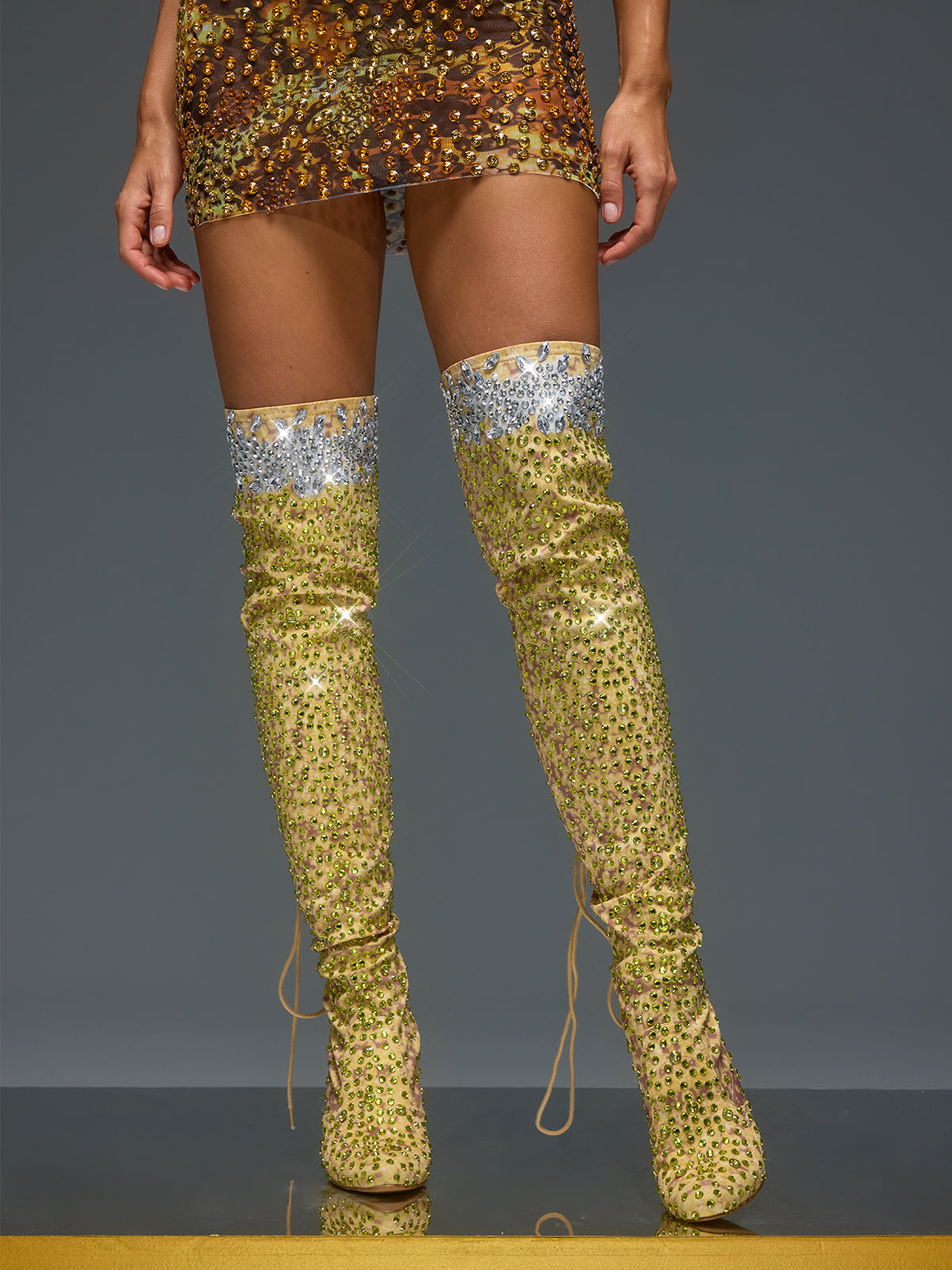 Euridice Rhinestone Boots