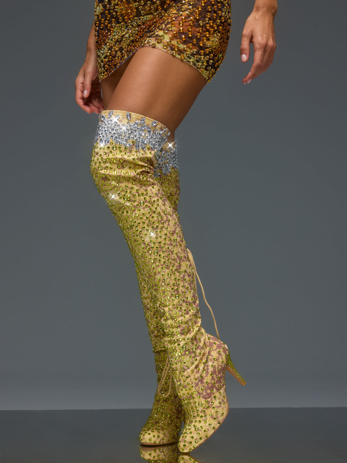 Euridice Rhinestone Boots