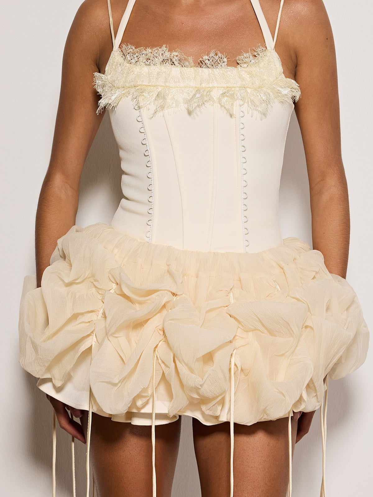 Aldrics Halterneck Fringe Mini Dress