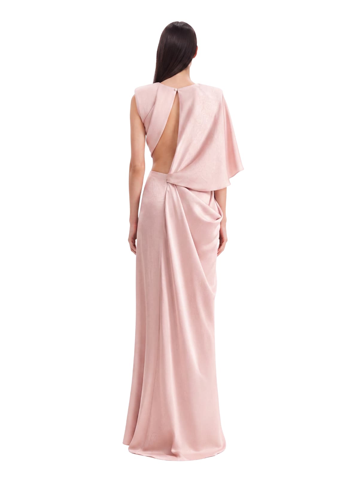 Aumira Cape Sleeve Cutout Maxi Dress