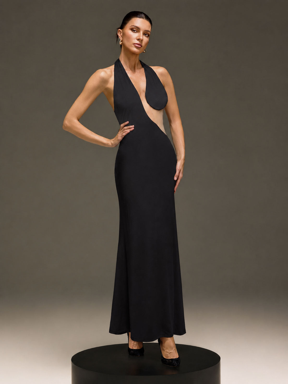 Carden Halterneck Cutout Maxi Dress
