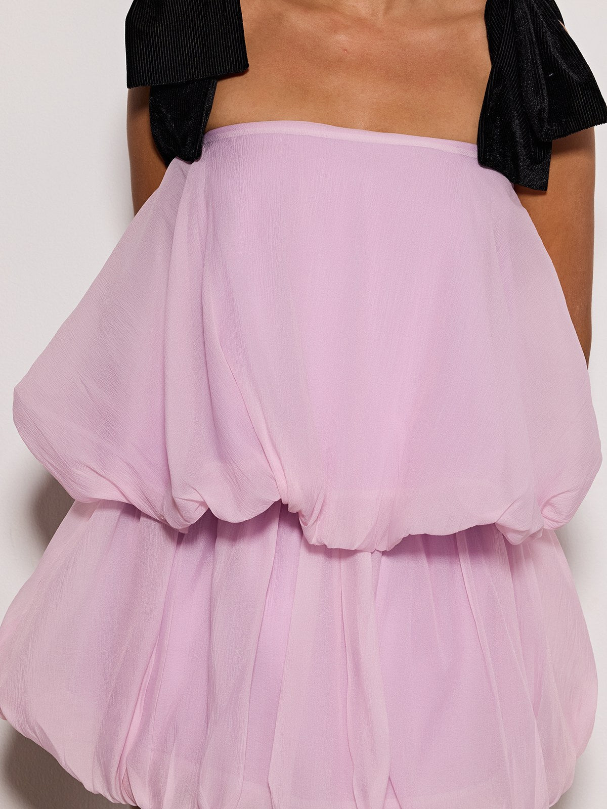 Ermias Tiered Bubble Mini Dress