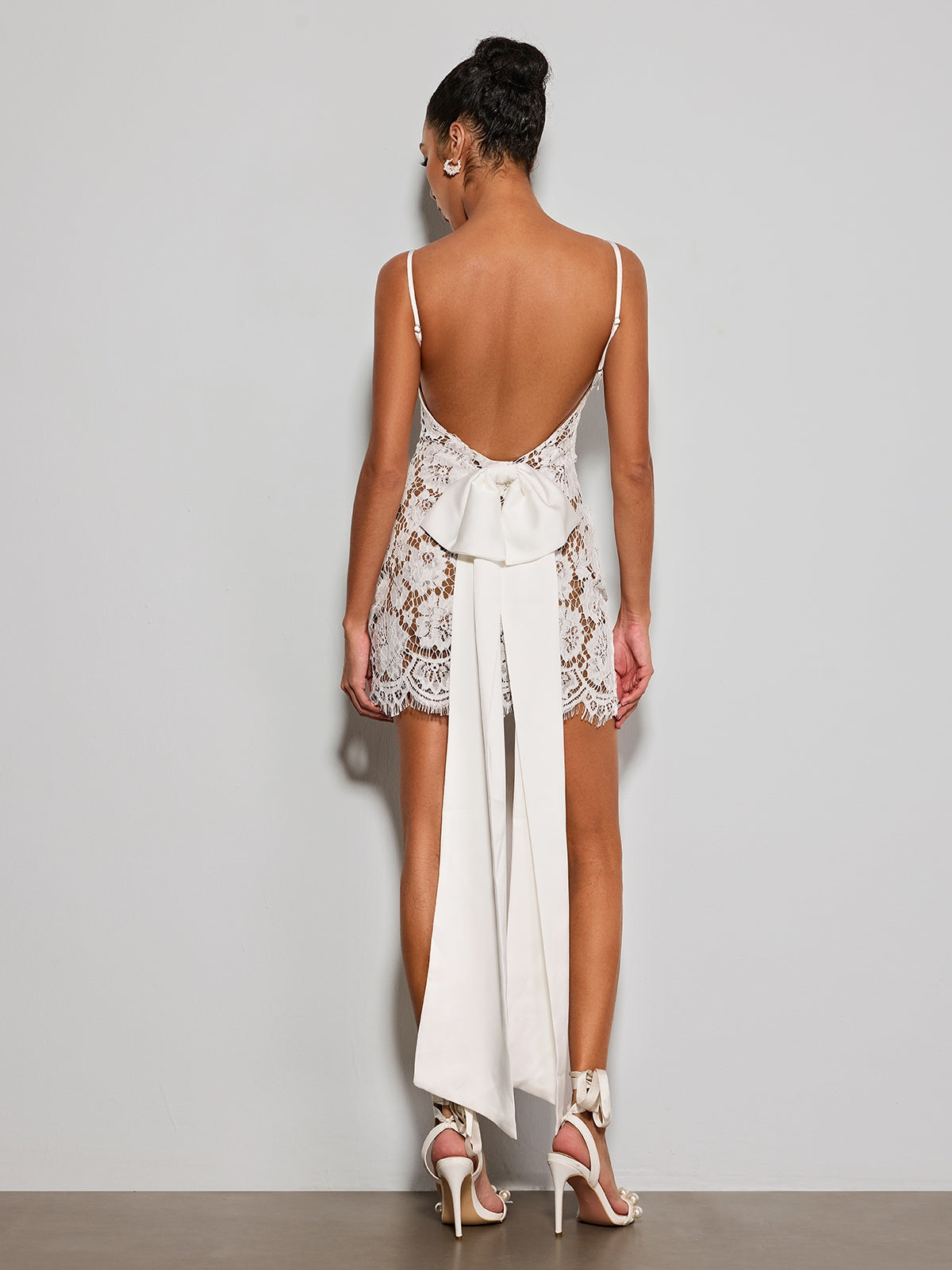 Eryndalis Spaghetti Cutout Mini Dress