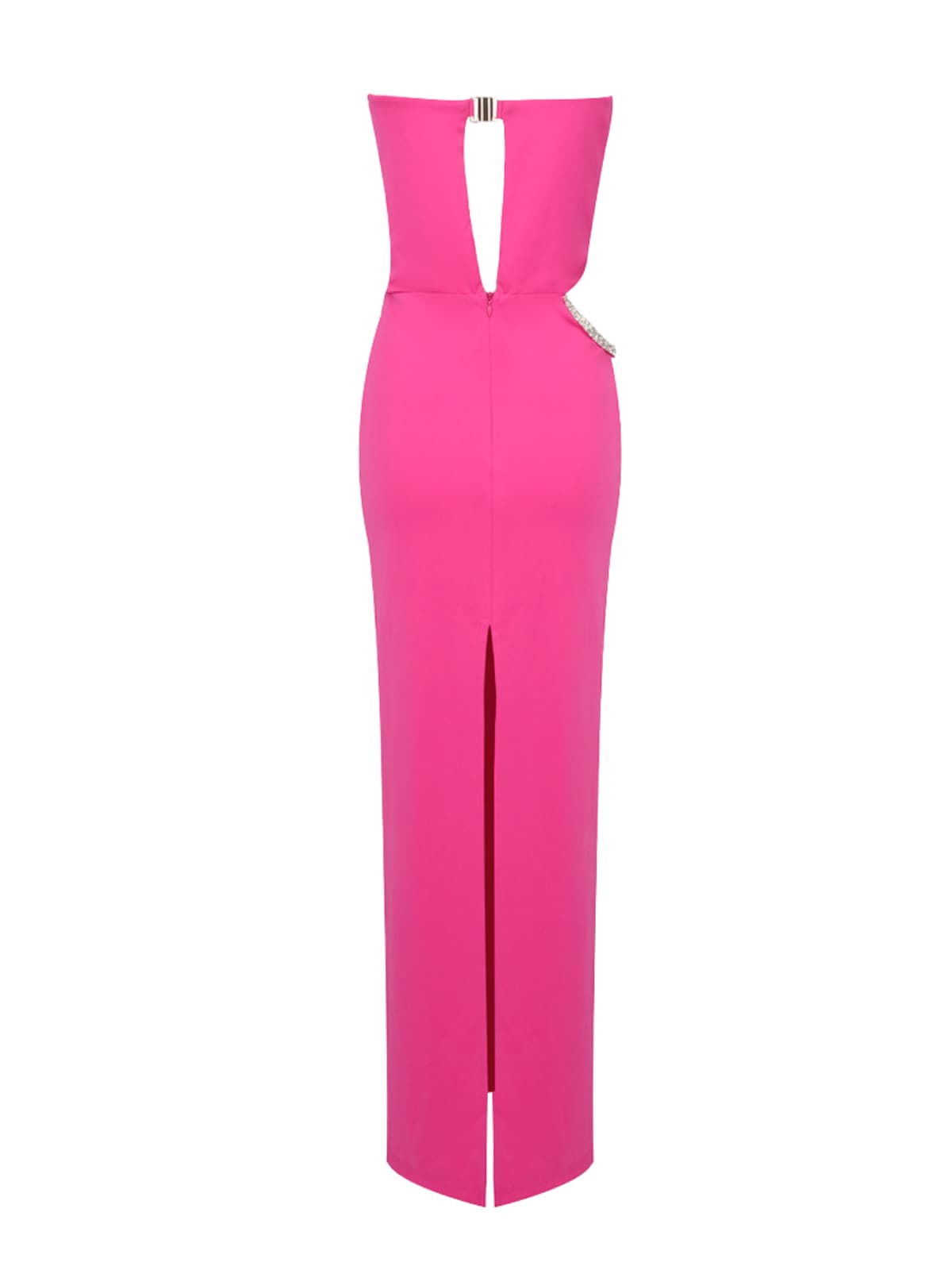 Farelix Strapless Cutout Split Maxi Dress