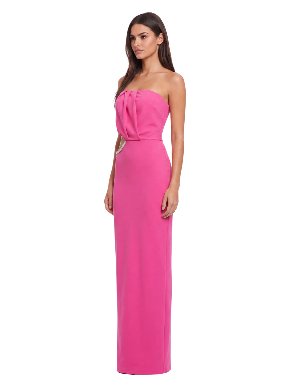 Farelix Strapless Cutout Split Maxi Dress