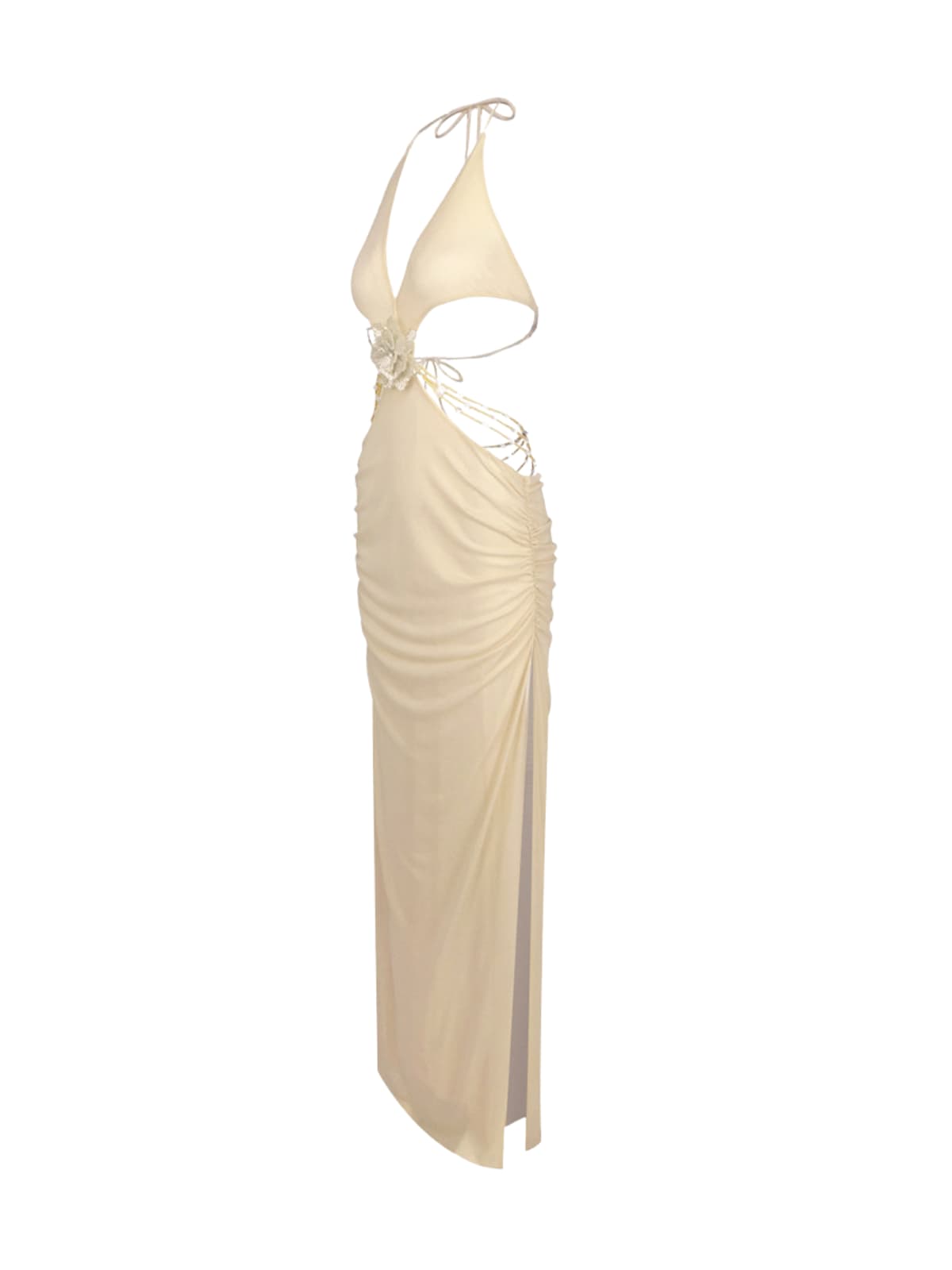 Hydronix Backless Cutout Chain Maxi Dress