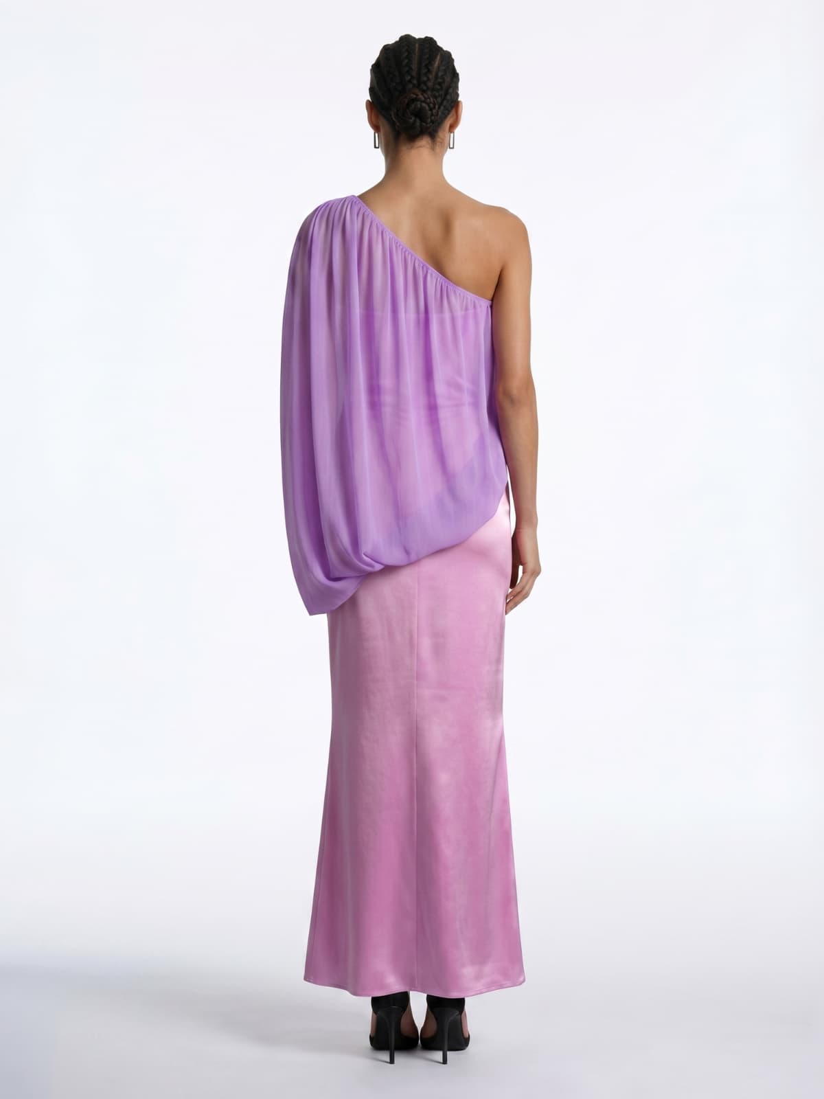 Ivaren One Shoulder Ruched Maxi Dress
