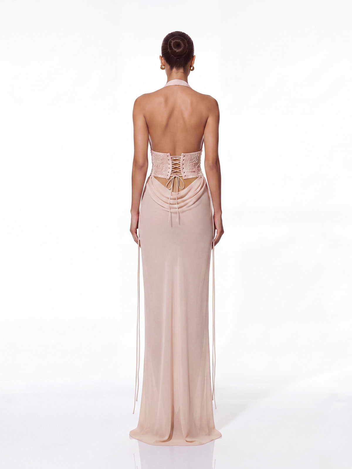 Iverik Halterneck Sequin Skirt Set