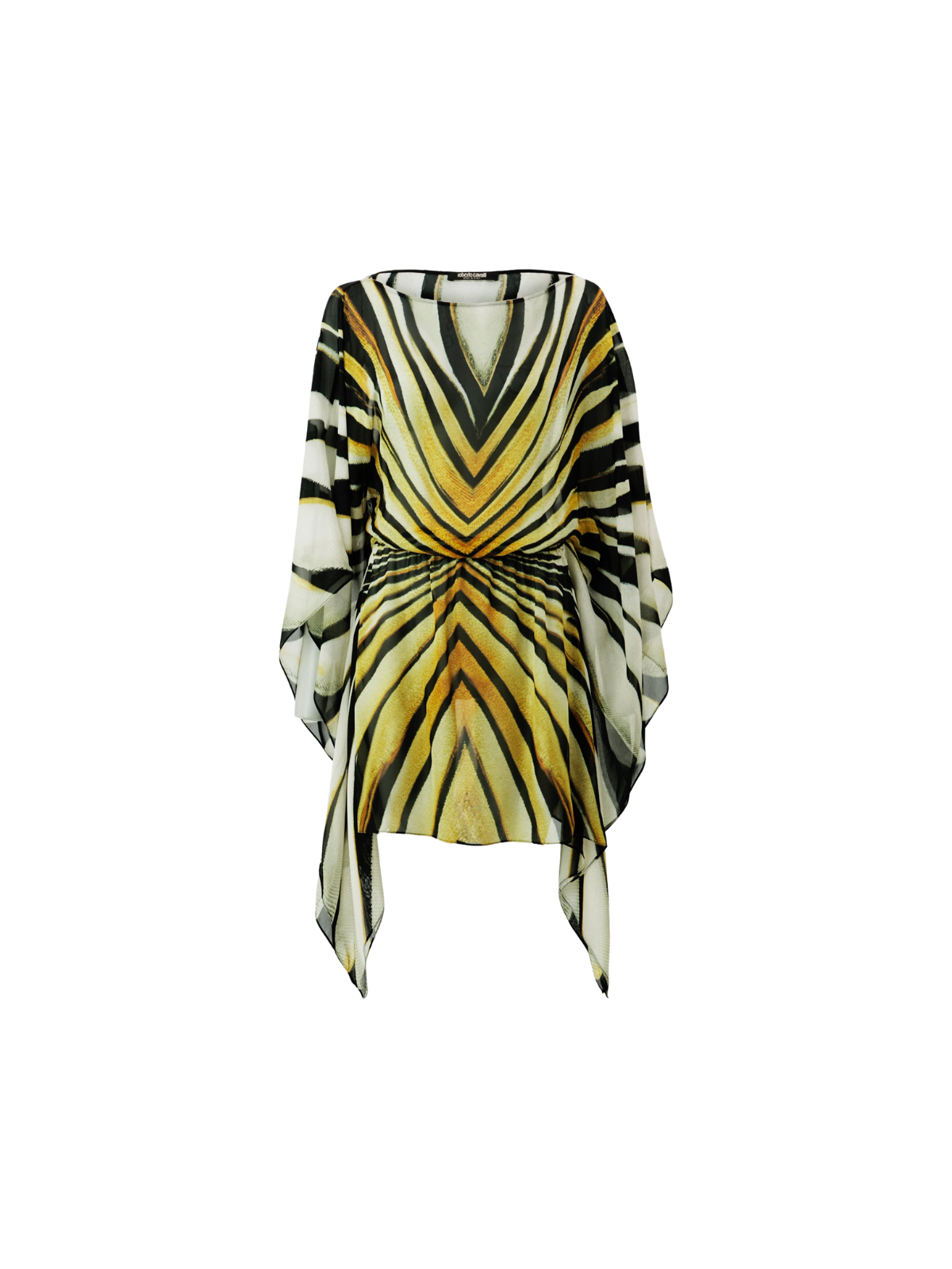 Jaleno Bat Sleeve Stripe Mini Dress