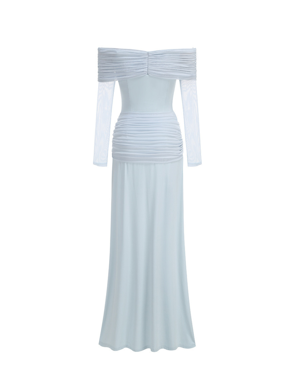 Jalenor Off Shoulder Twisted Maxi Dress