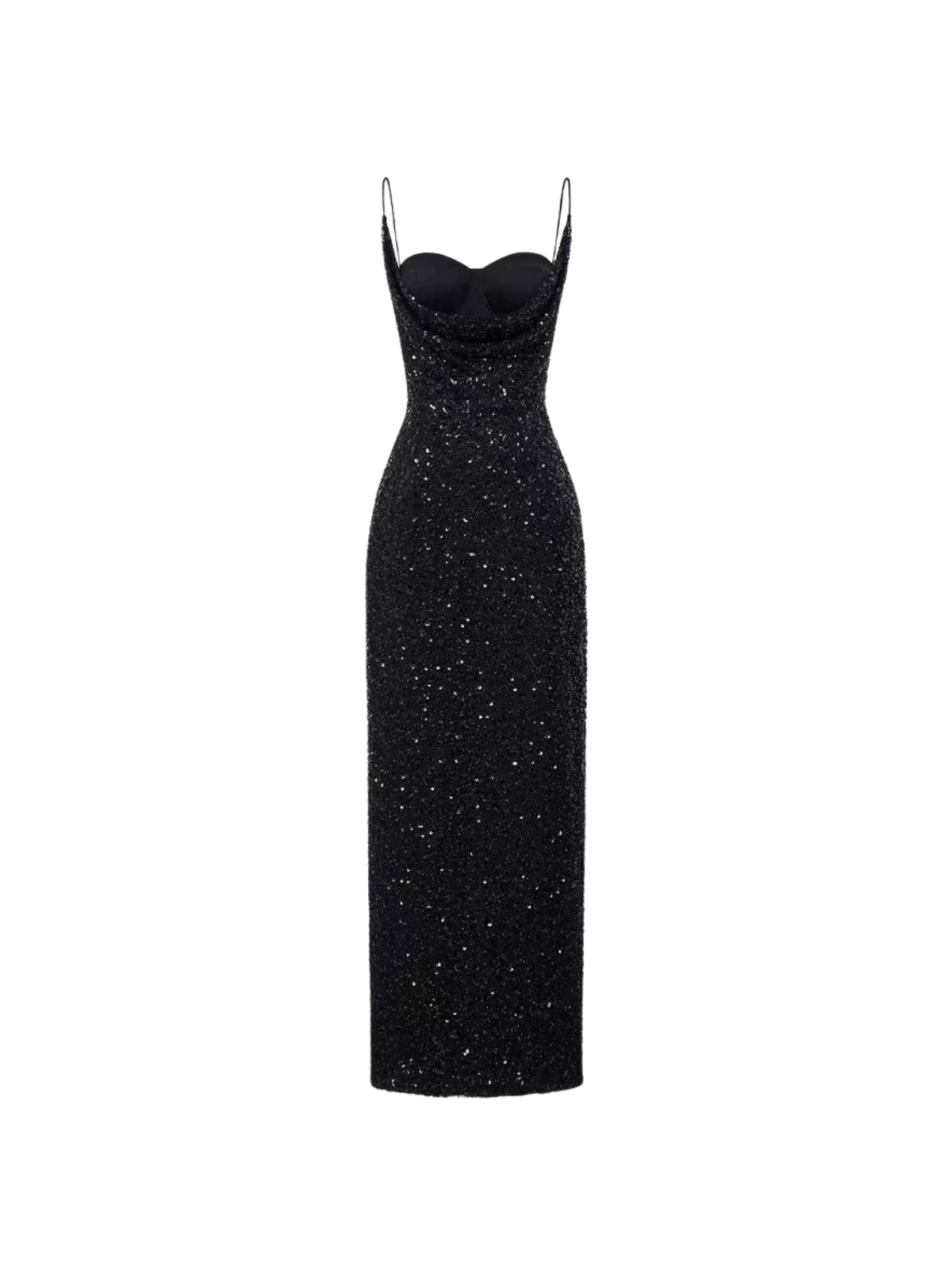 Kirell Spaghetti Sequin Maxi Dress