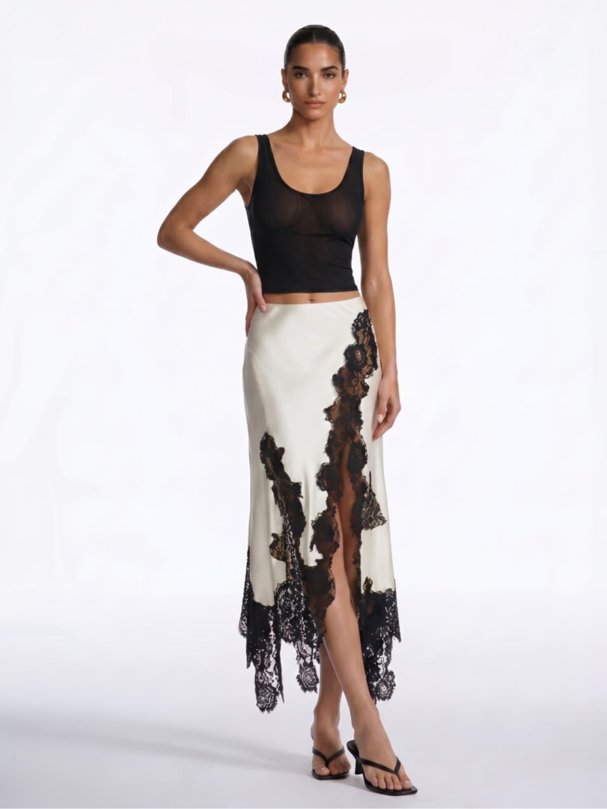 Merion Lace Split Skirt Set