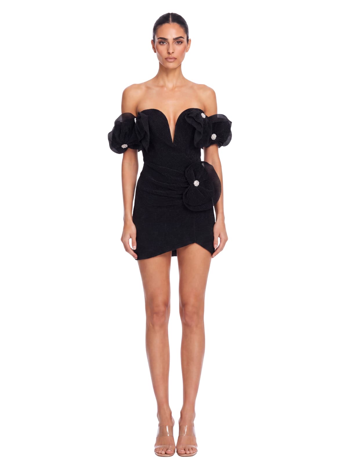 Morixal Off Shoulder Flower Mini Dress