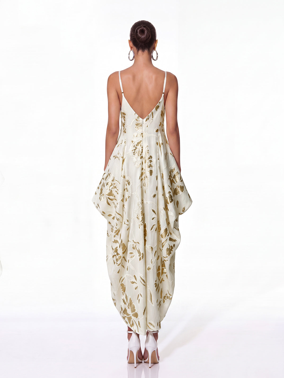 Oldric Spaghetti Floral Maxi Dress