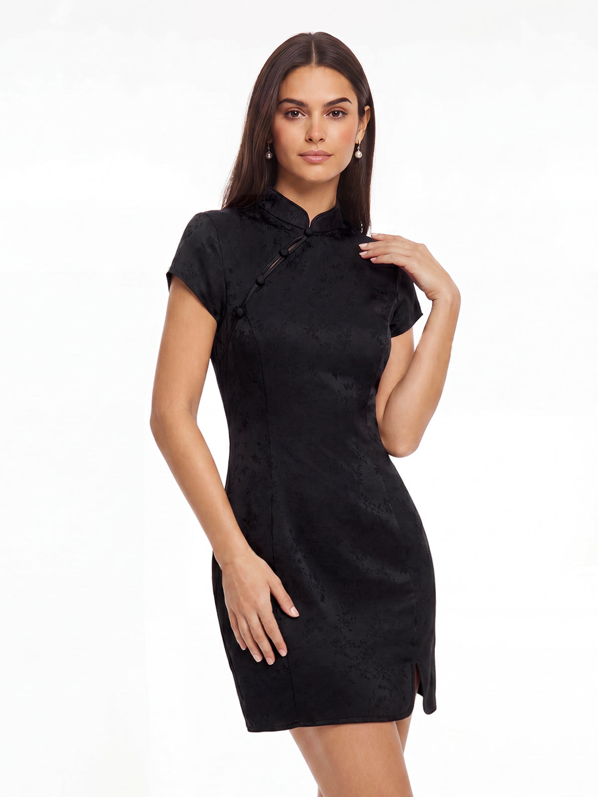 Osbald Shorts Sleeve Floral Mini Dress