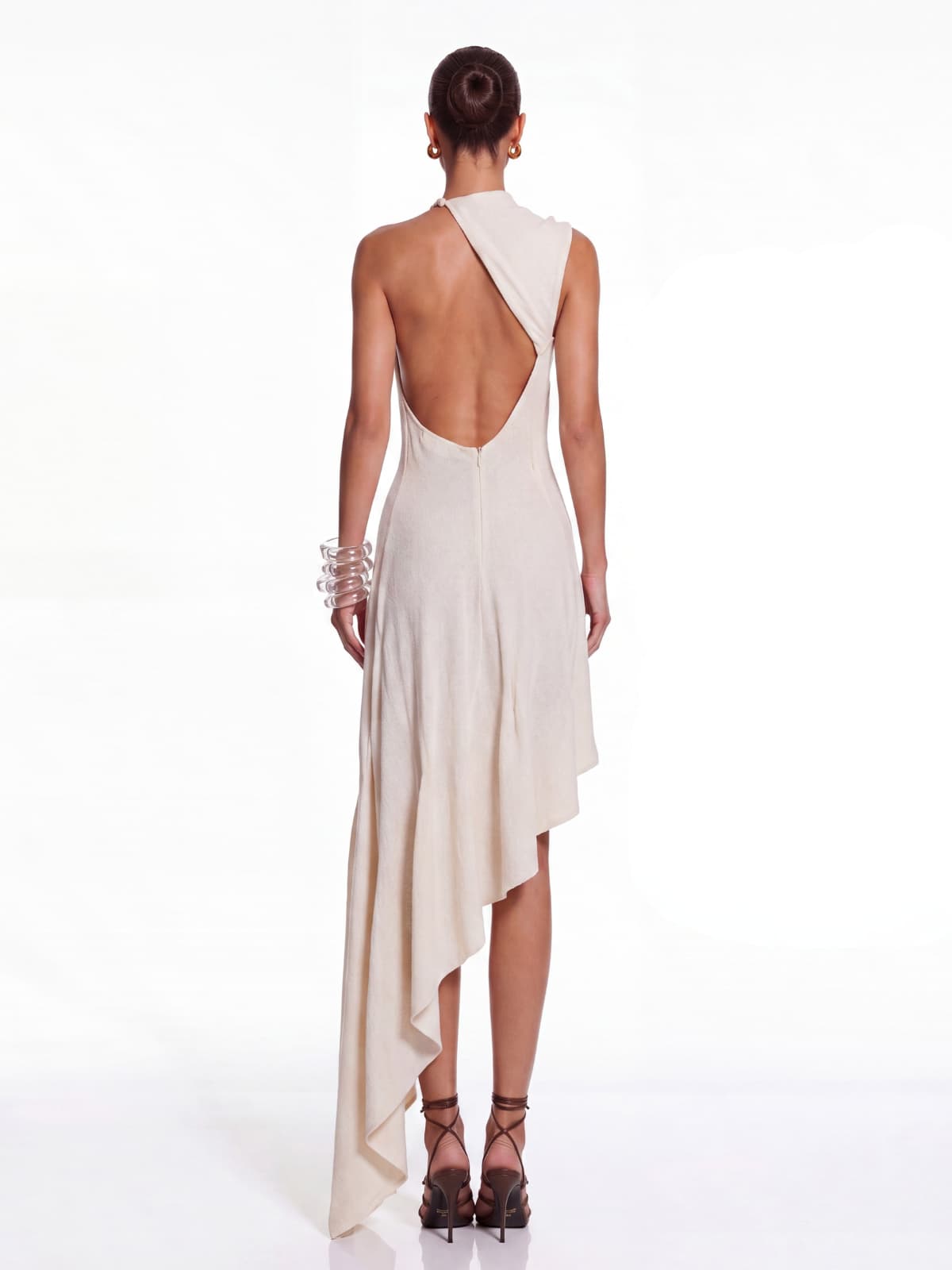 Raviel Sleeveless Asymmetric Knit Dress