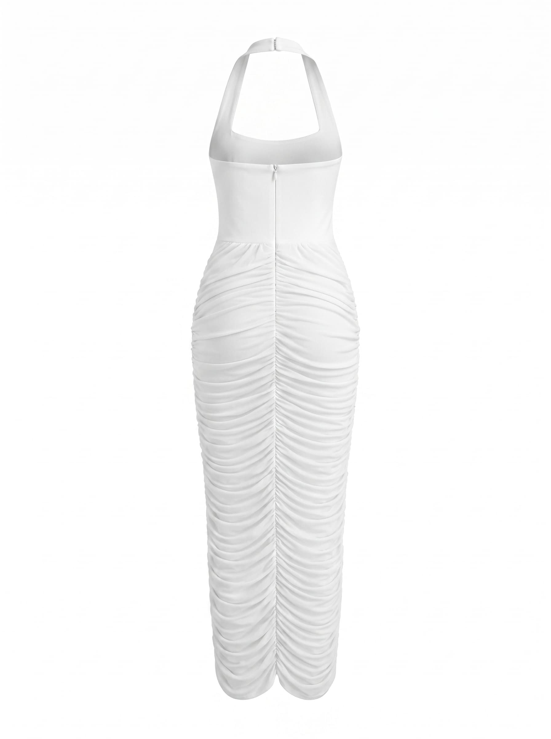 Rothbald V Neck Draped Maxi Dress