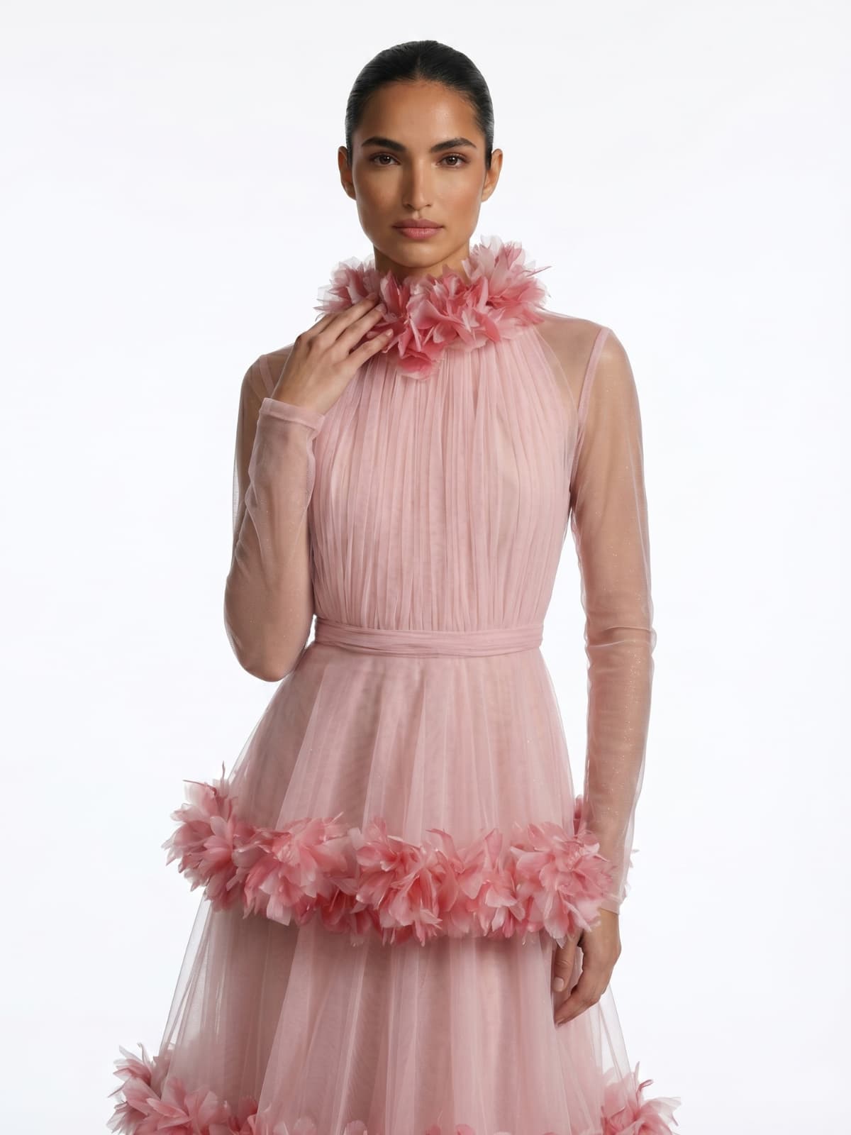 Serano Flower Tiered Maxi Dress