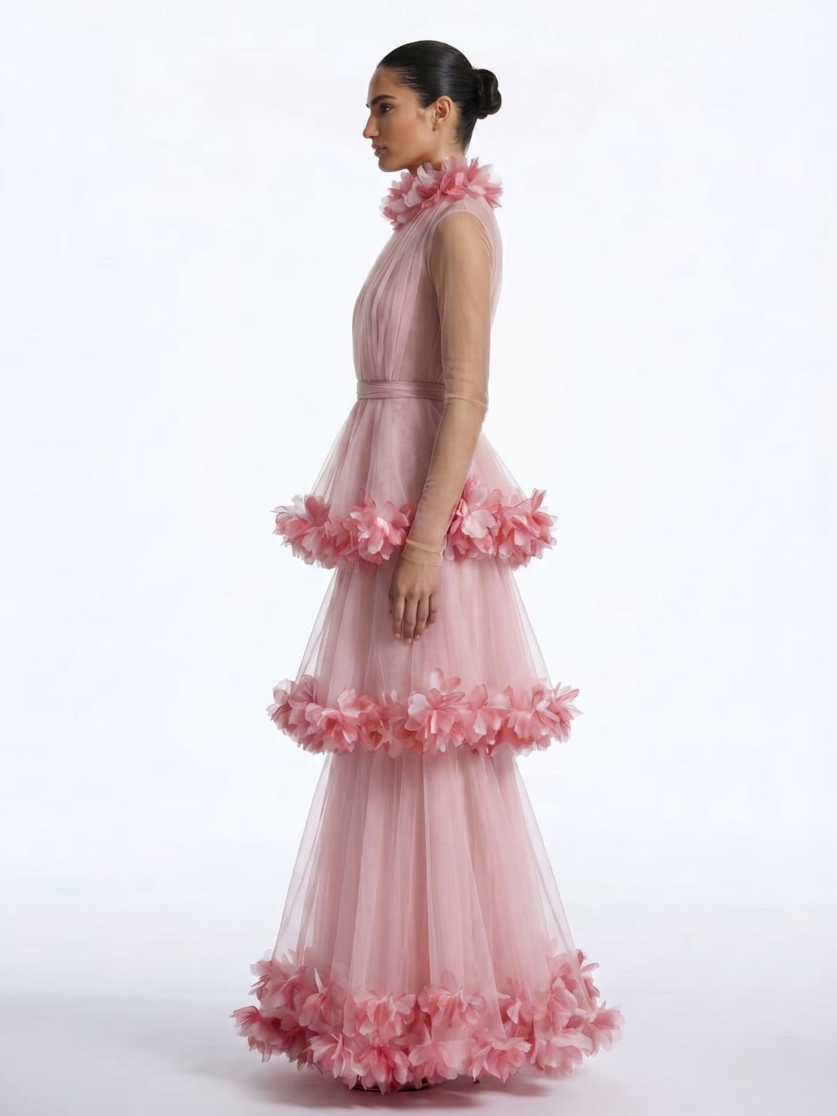 Serano Flower Tiered Maxi Dress