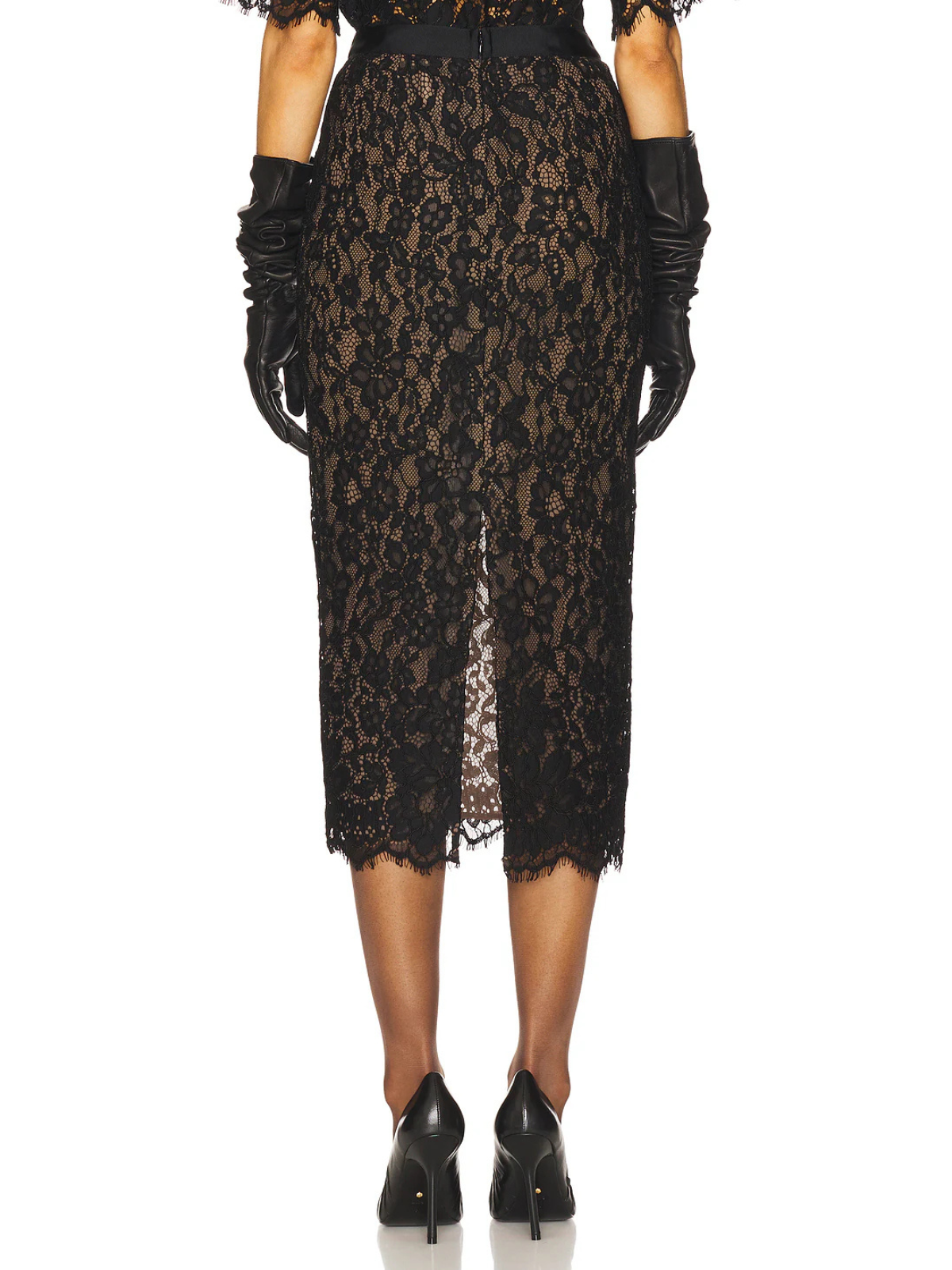 Sovqen Short Sleeve Lace Skirt Set