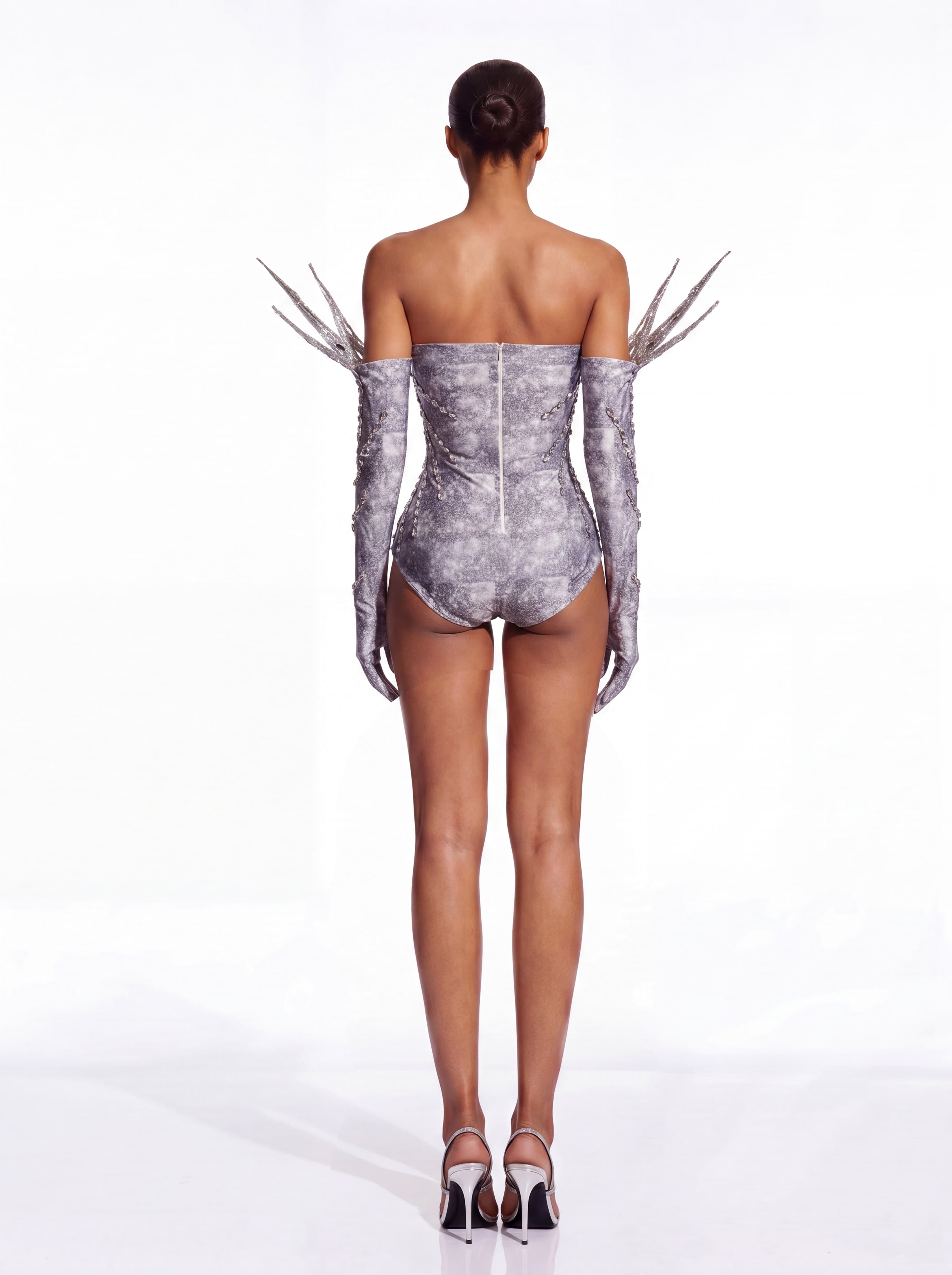 Tervix Crystal Bodysuit With Gloves