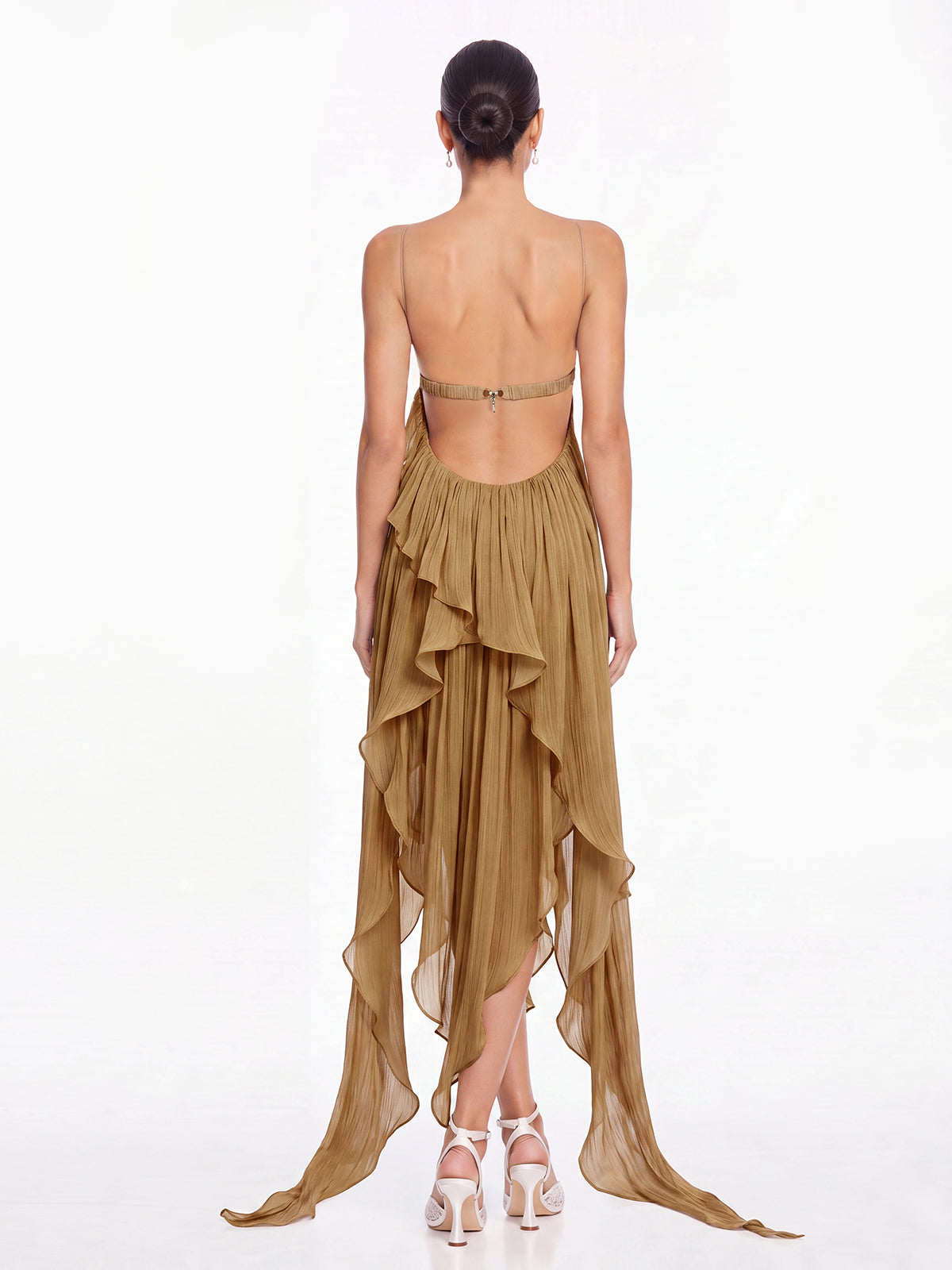 Vareno Spaghetti Ruffle Dress
