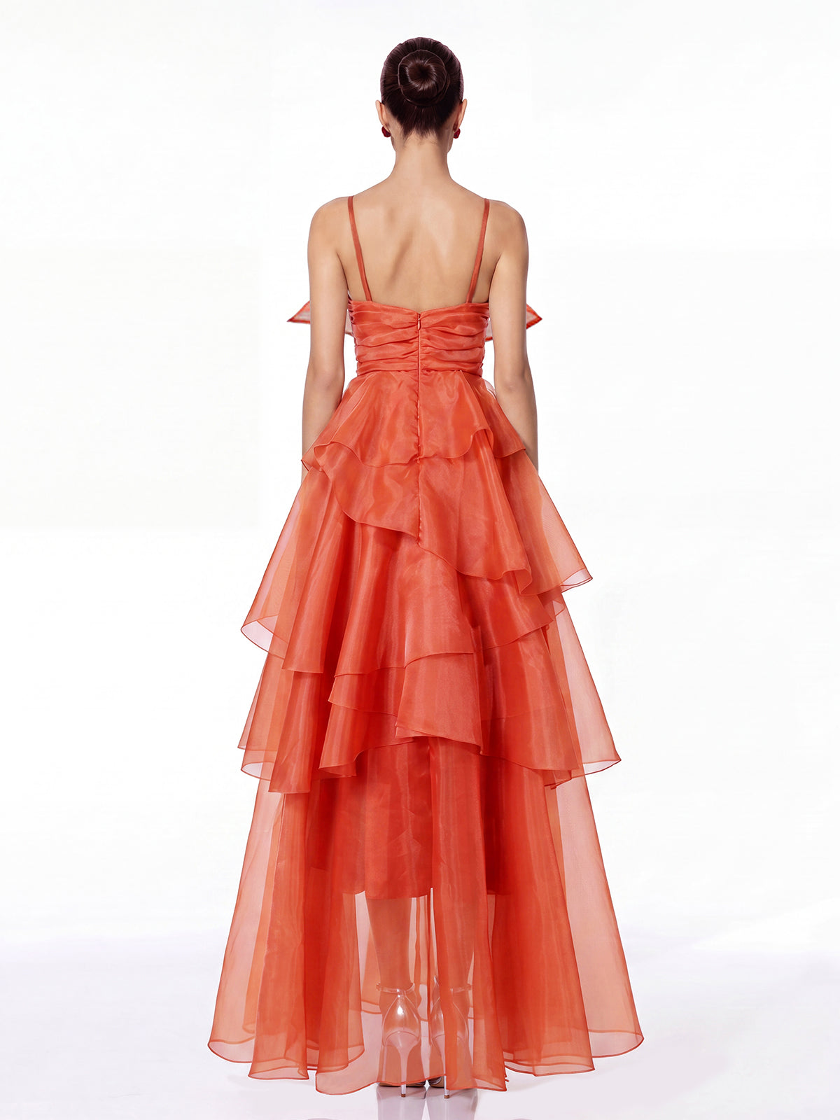 Varesa Spaghetti Ruffle Maxi Dress