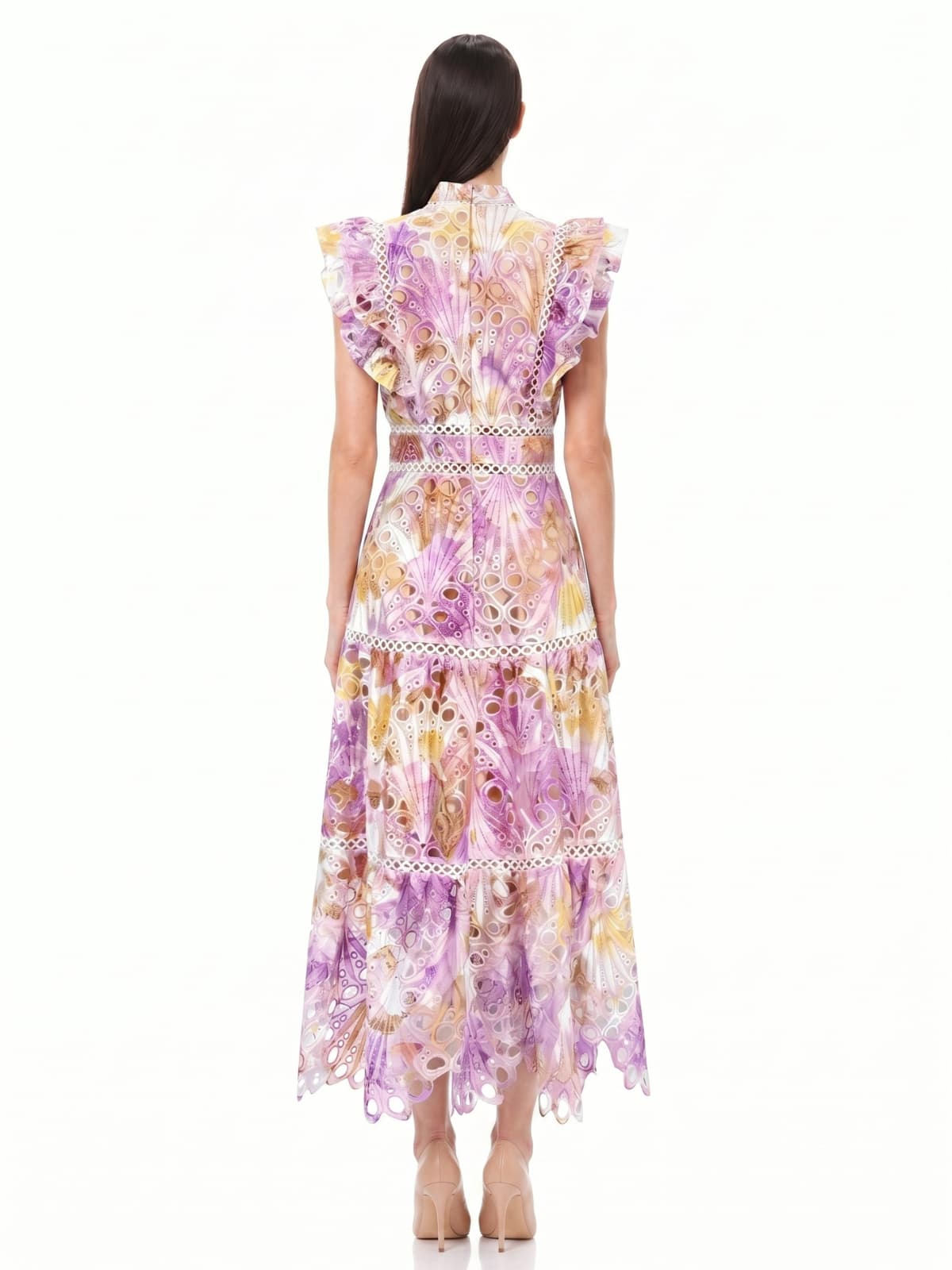 Verian Sleeveless Embroidered Maxi Dress