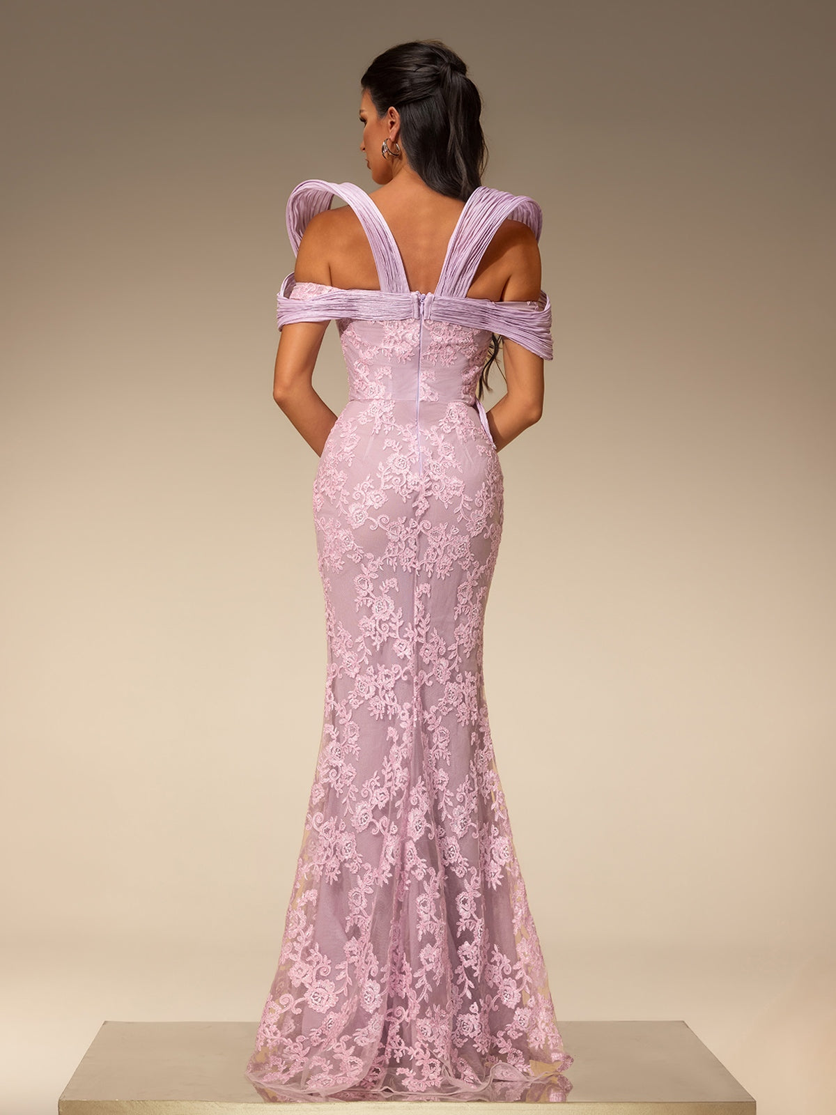 Xirel Off Shoulder Embroidered Maxi Dress