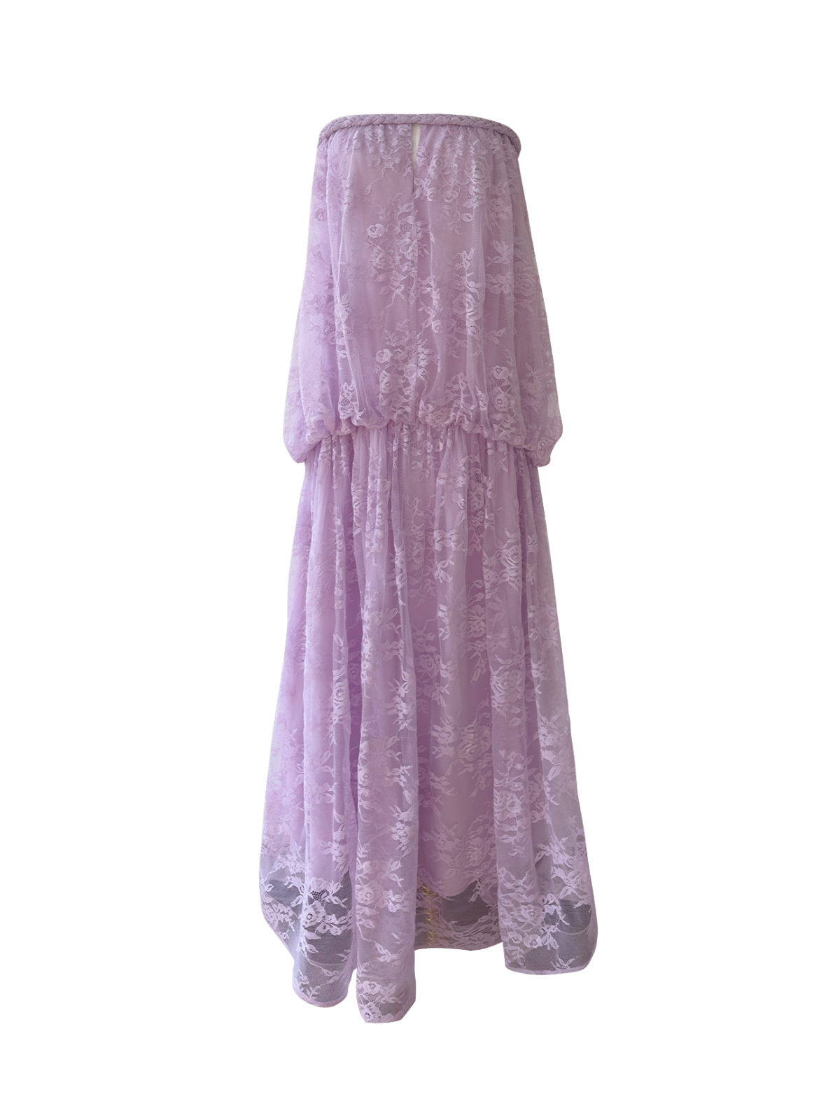 Zelvon Spaghetti Lace Maxi Dress