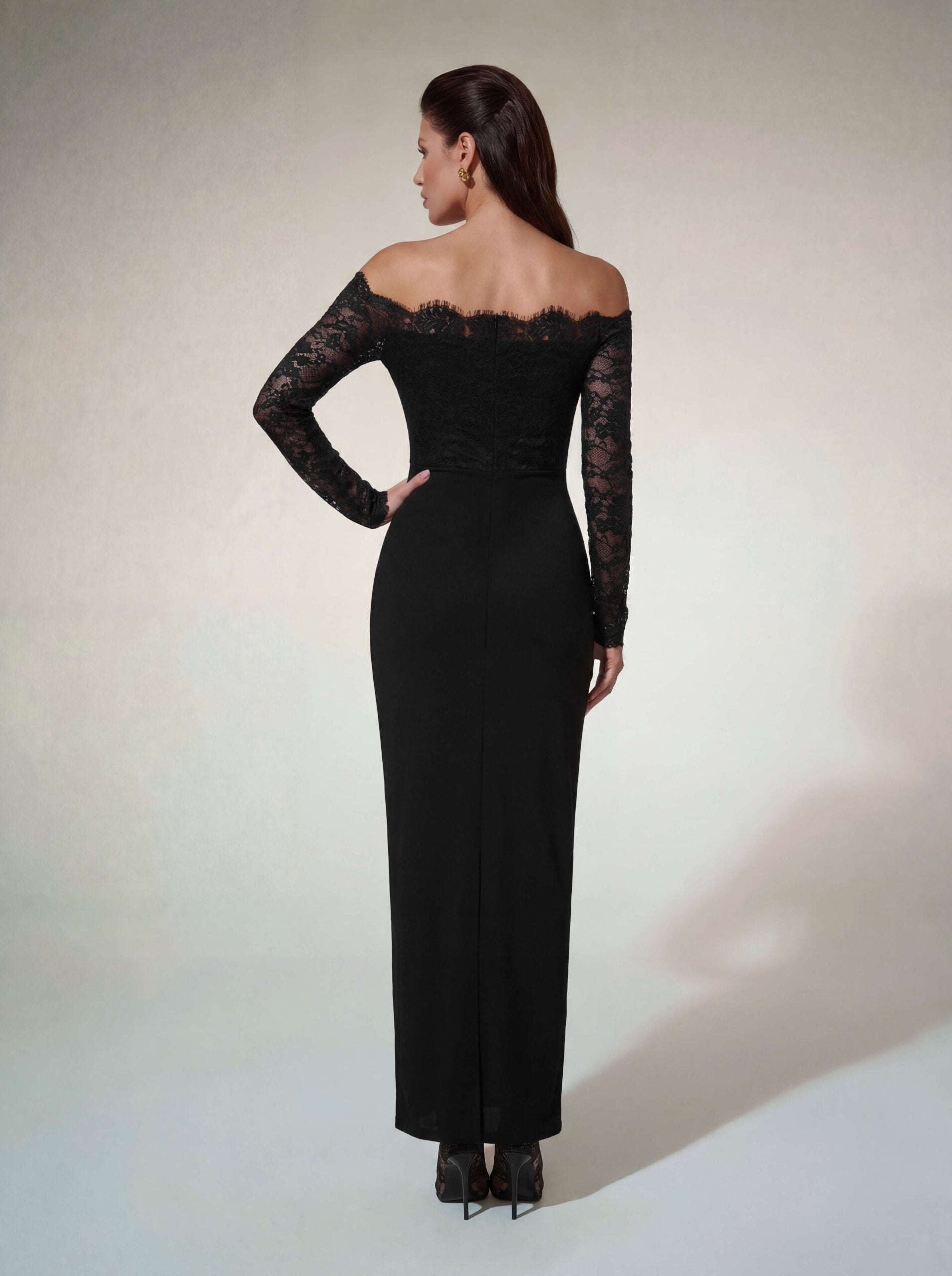 Althena Off Shoulder Lace Maxi Dress