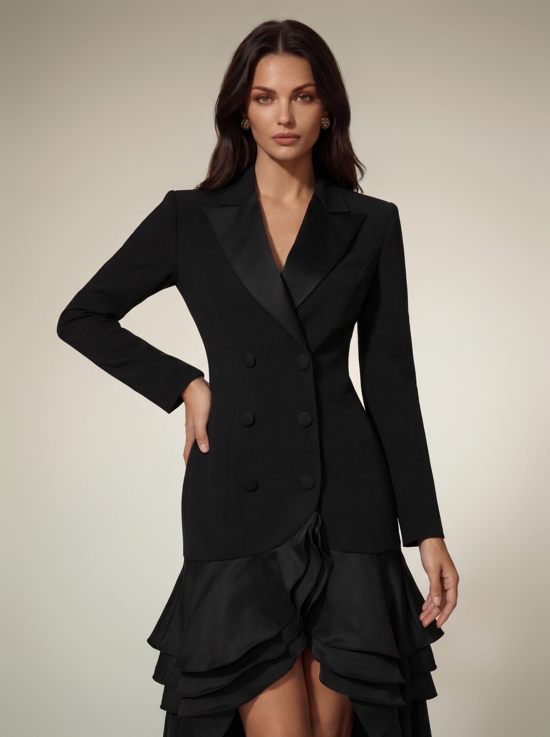 Alucia Long Sleeve Blazer Dress