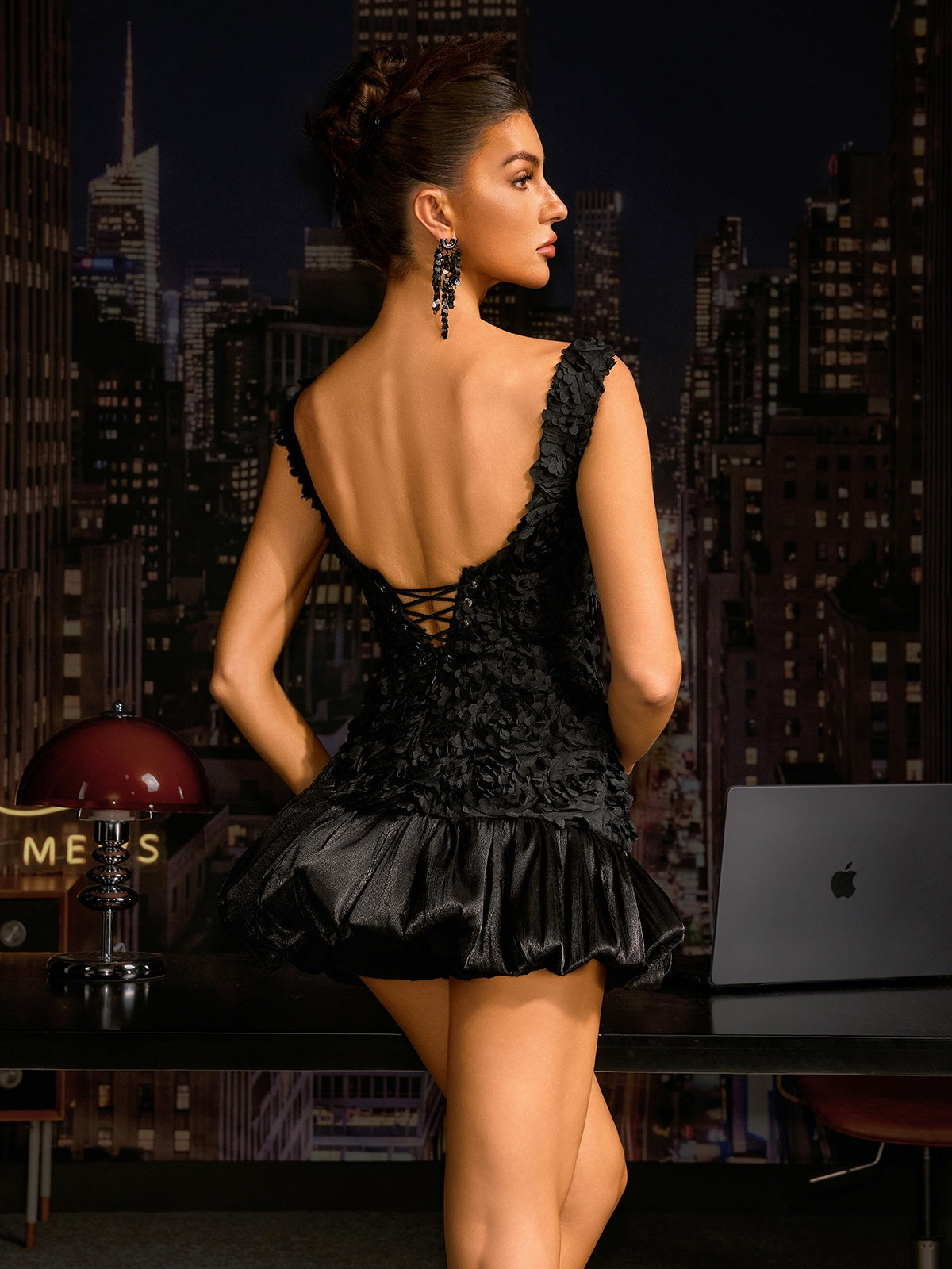 Anatoliy Sleeveless Flower Dress Set
