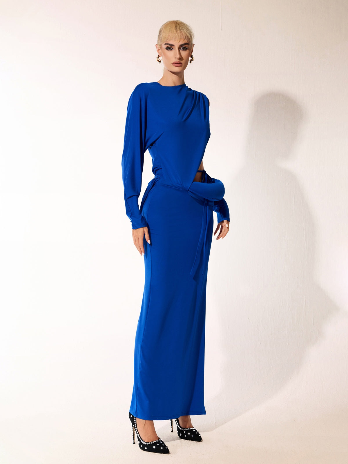 Ballad Long Sleeve Cutout Maxi Dress