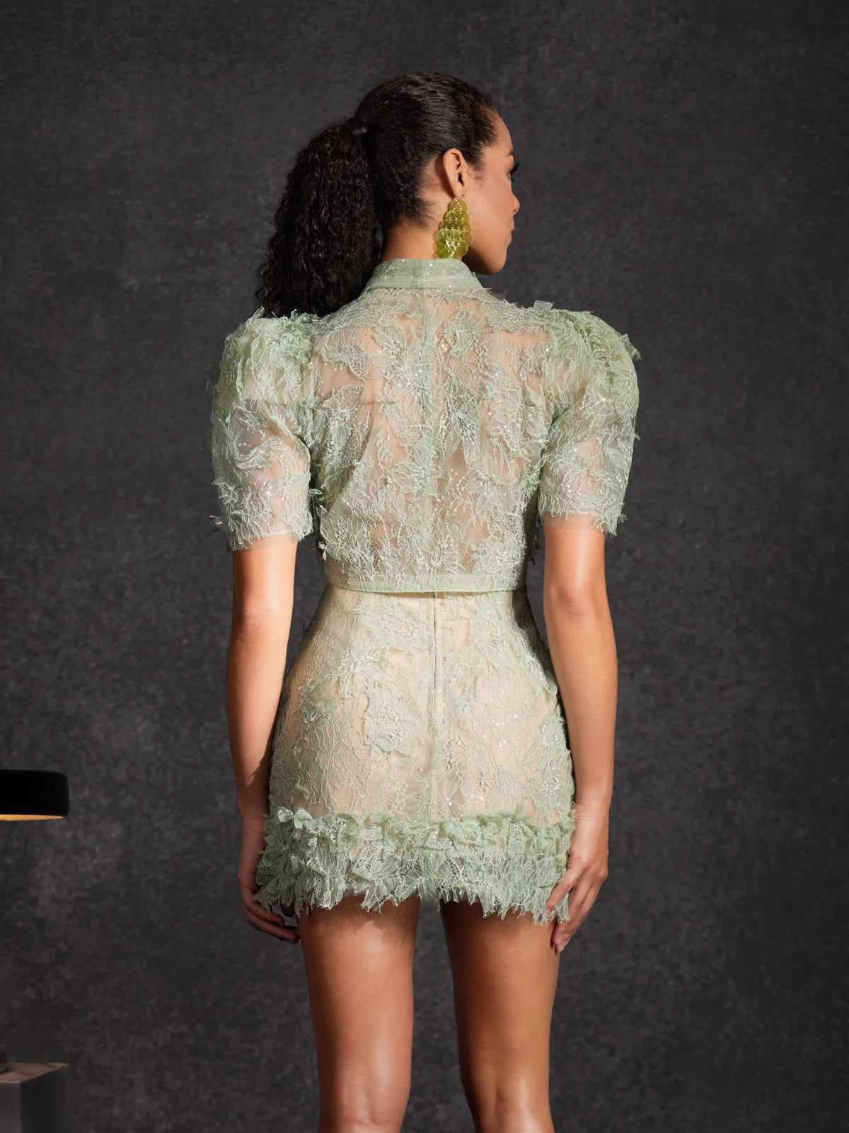 Batul Sequin Embroidered Skirt Set