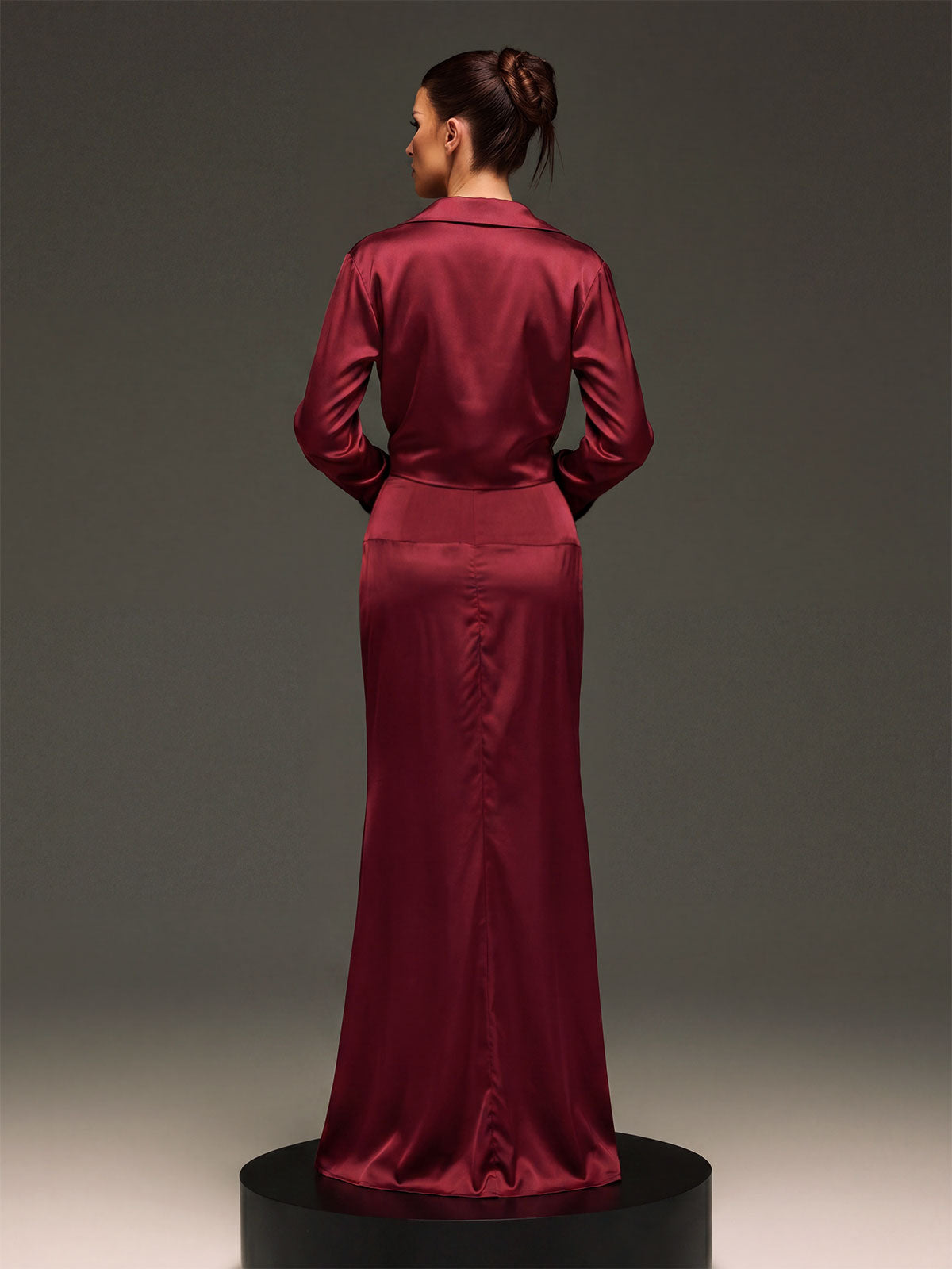 Blyvra Cowl Neck Maxi Dress