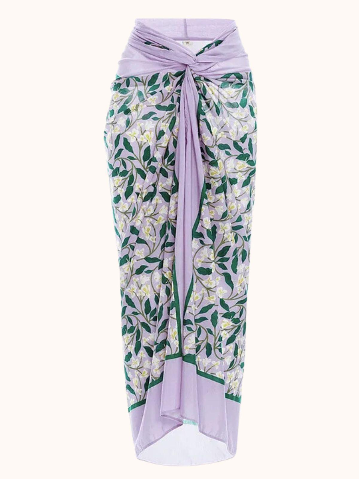 Cally Cuello halter Bañadores Conjunto de dos piezas In Lilac