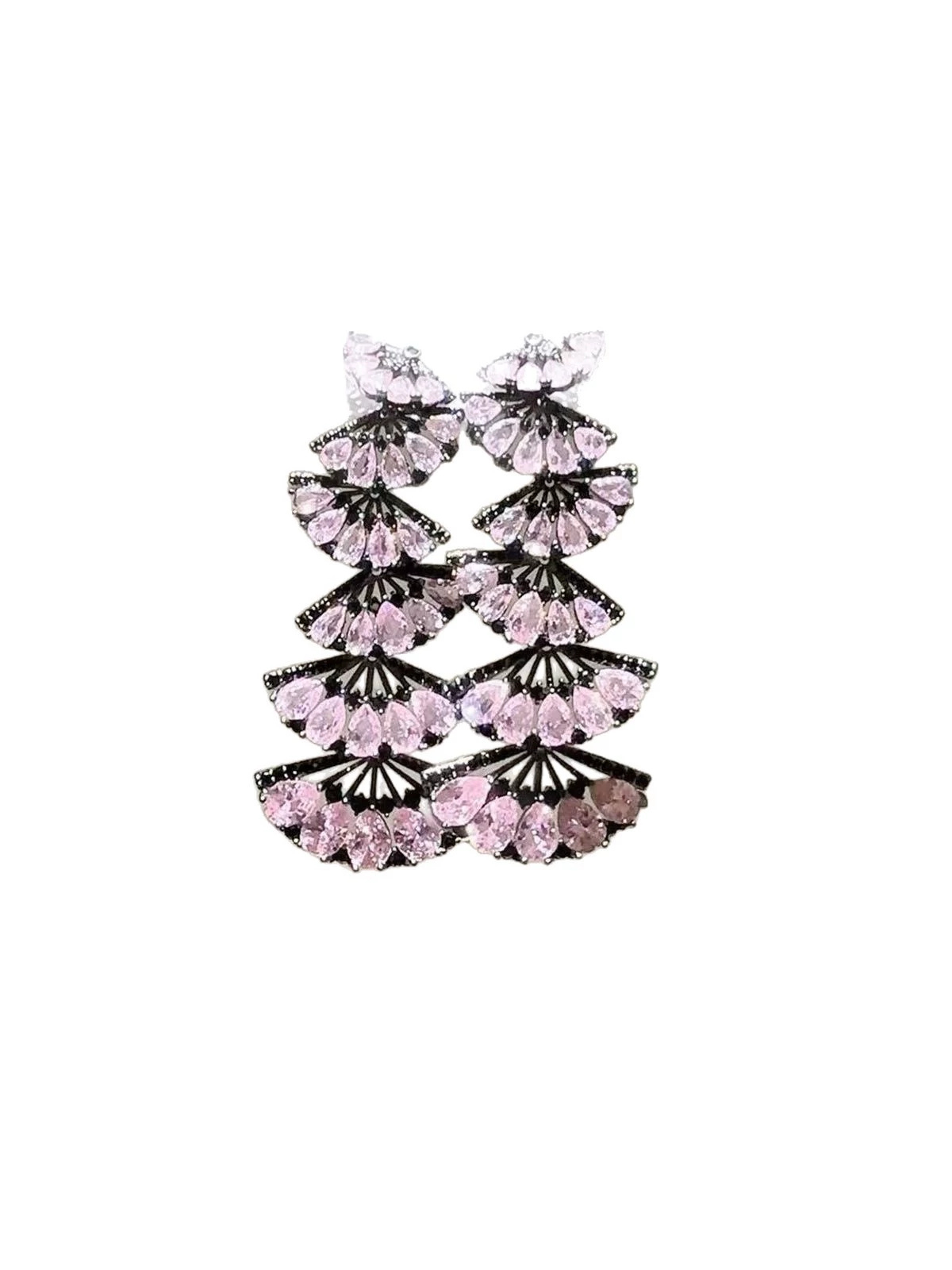 Chardonnay Crystal Fringe Earrings