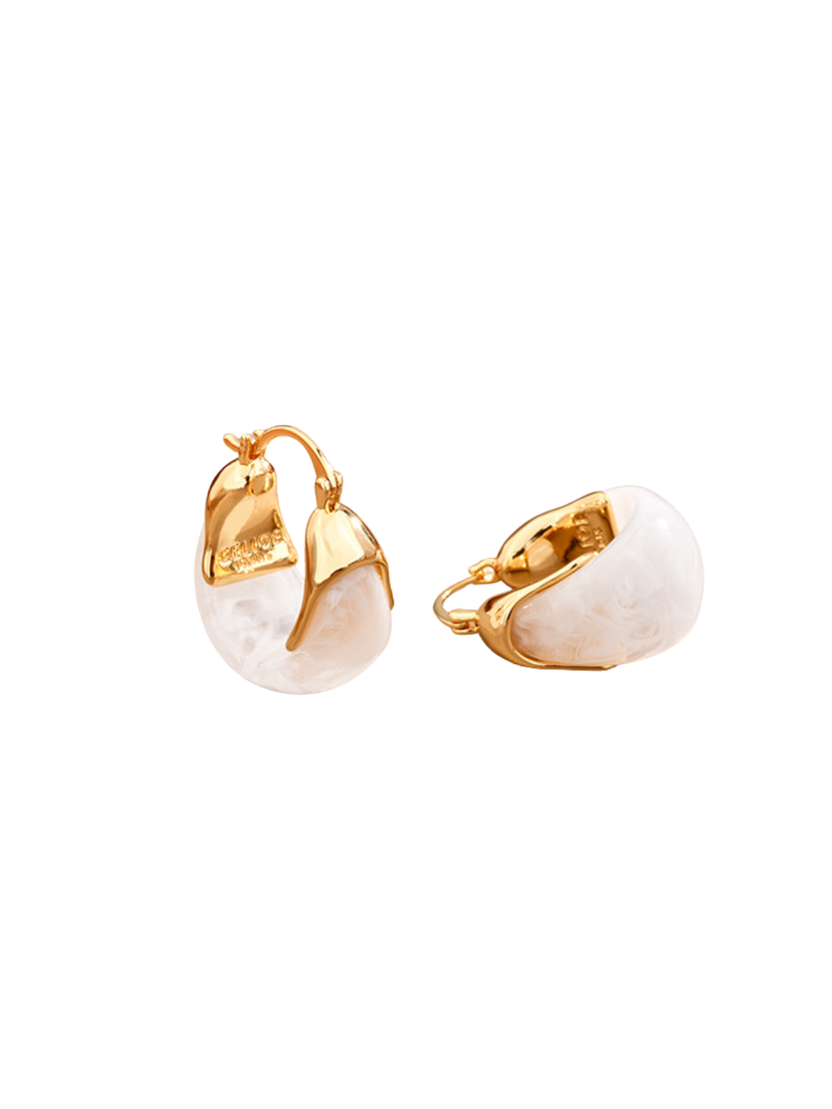 Chelsia U Shaped Resin Earrings