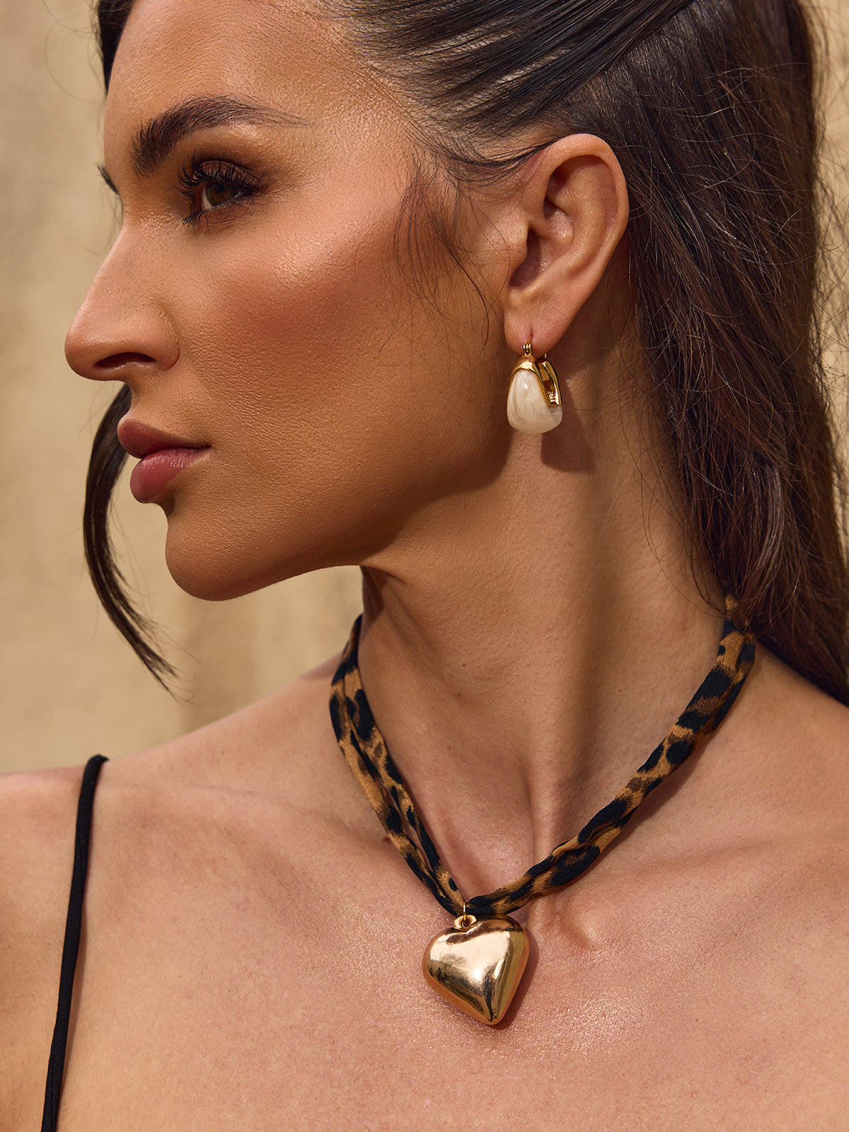Chelsia U Shaped Resin Earrings