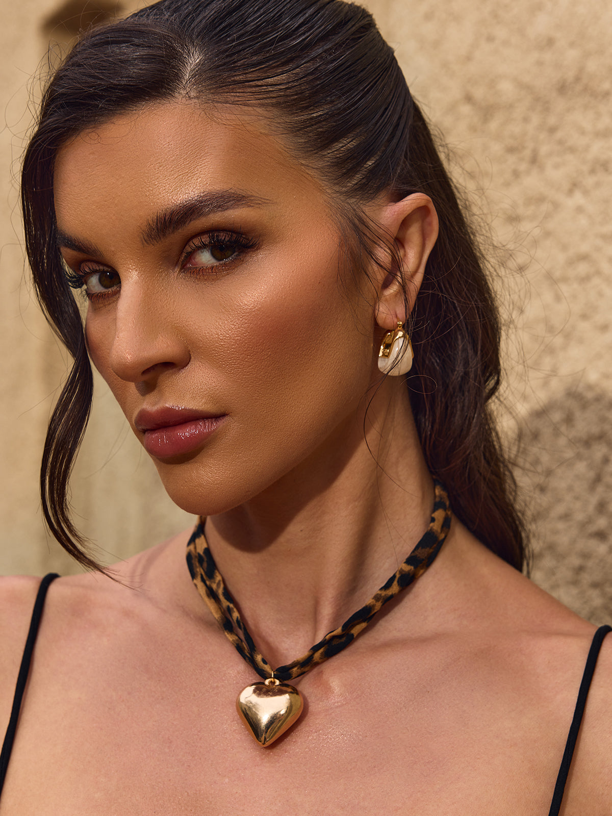 Chelsia U Shaped Resin Earrings