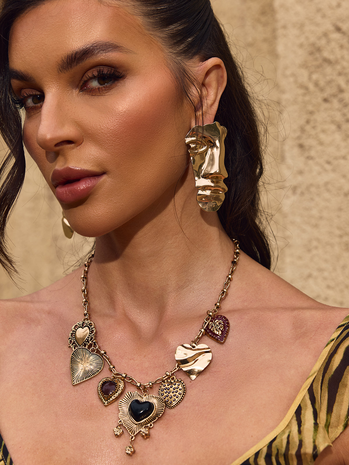 Chevonne Half Face Earrings