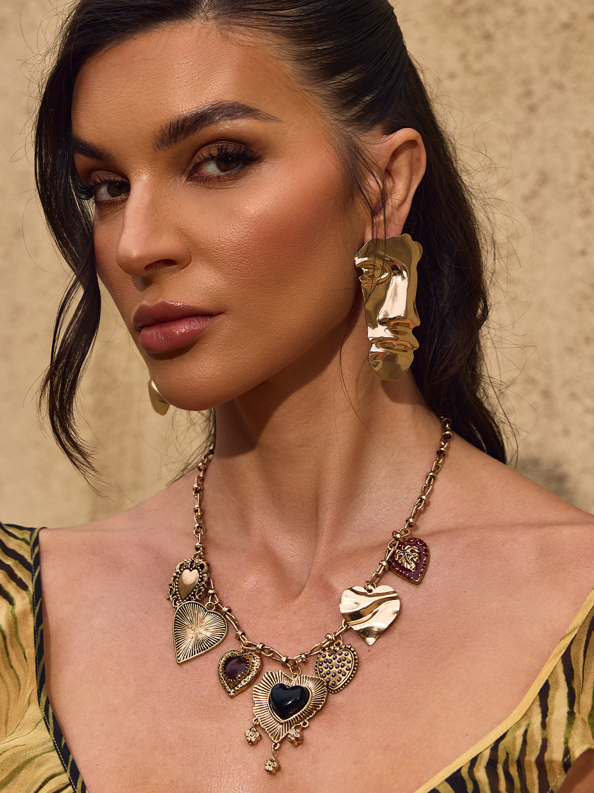 Chevonne Half Face Earrings