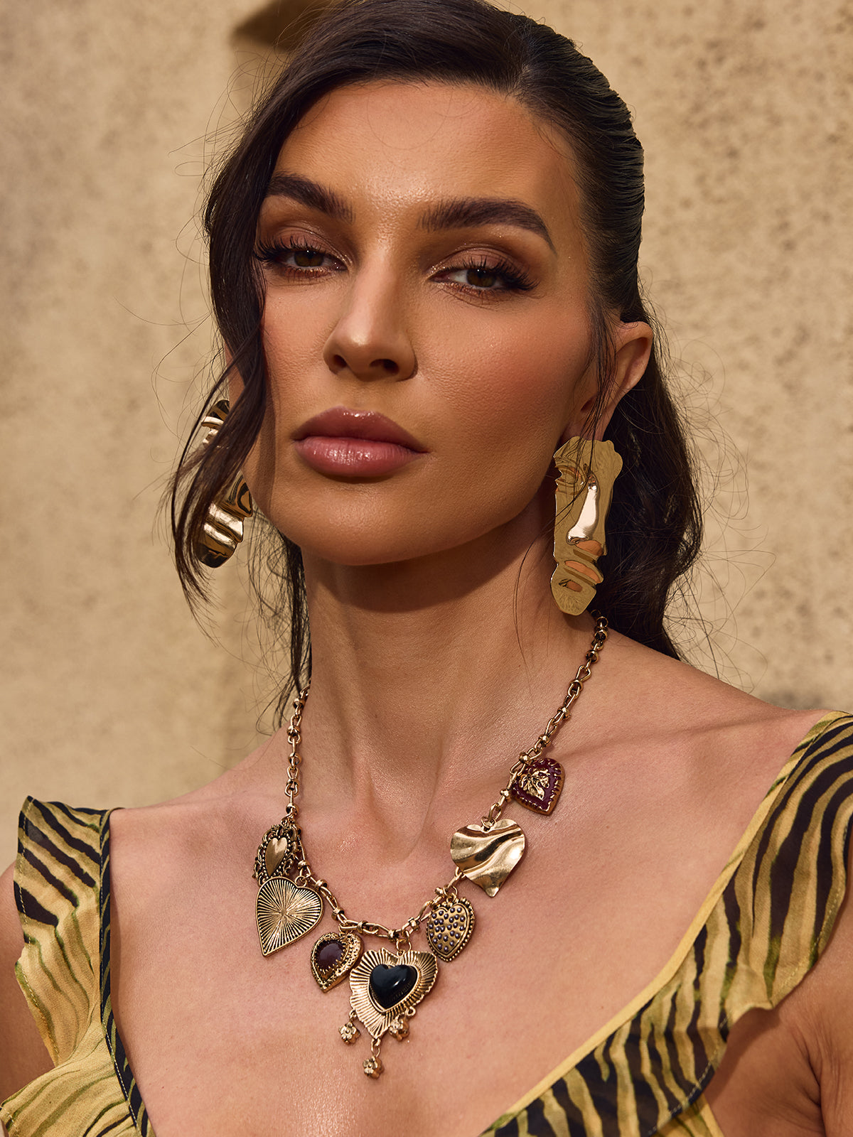 Chevonne Half Face Earrings