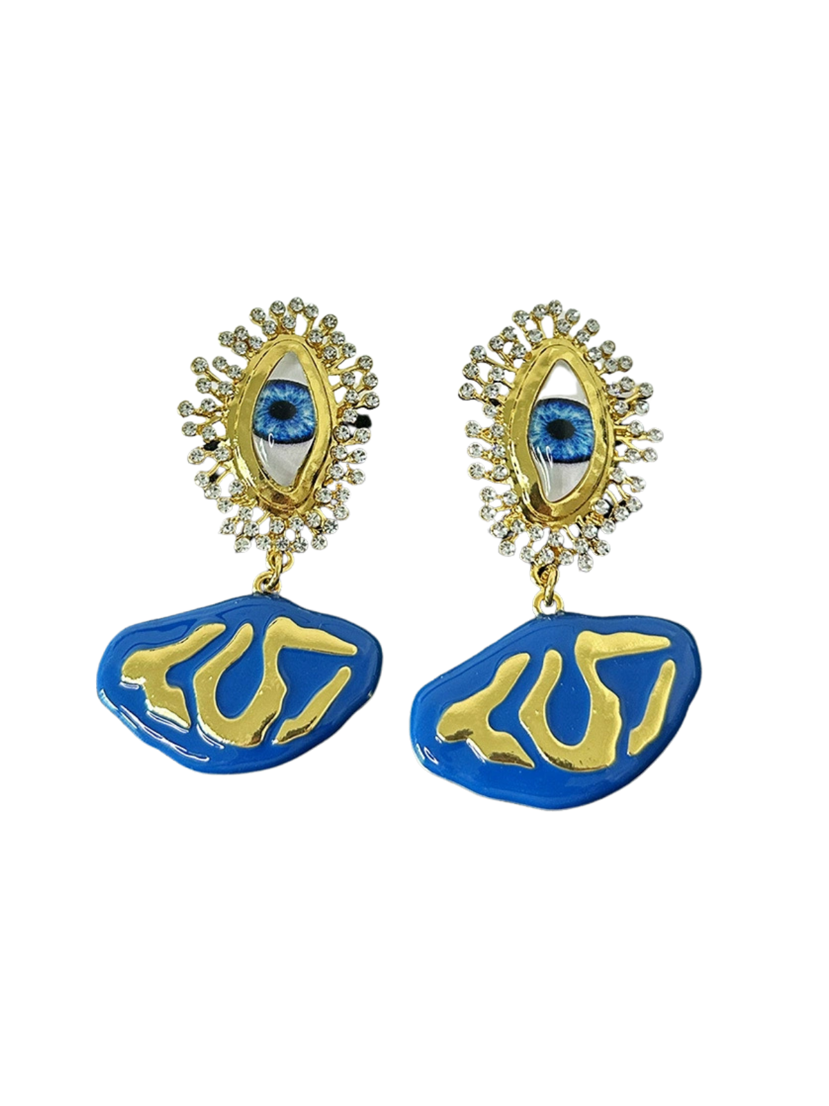 Chimene Rhinestone Eye Earrings