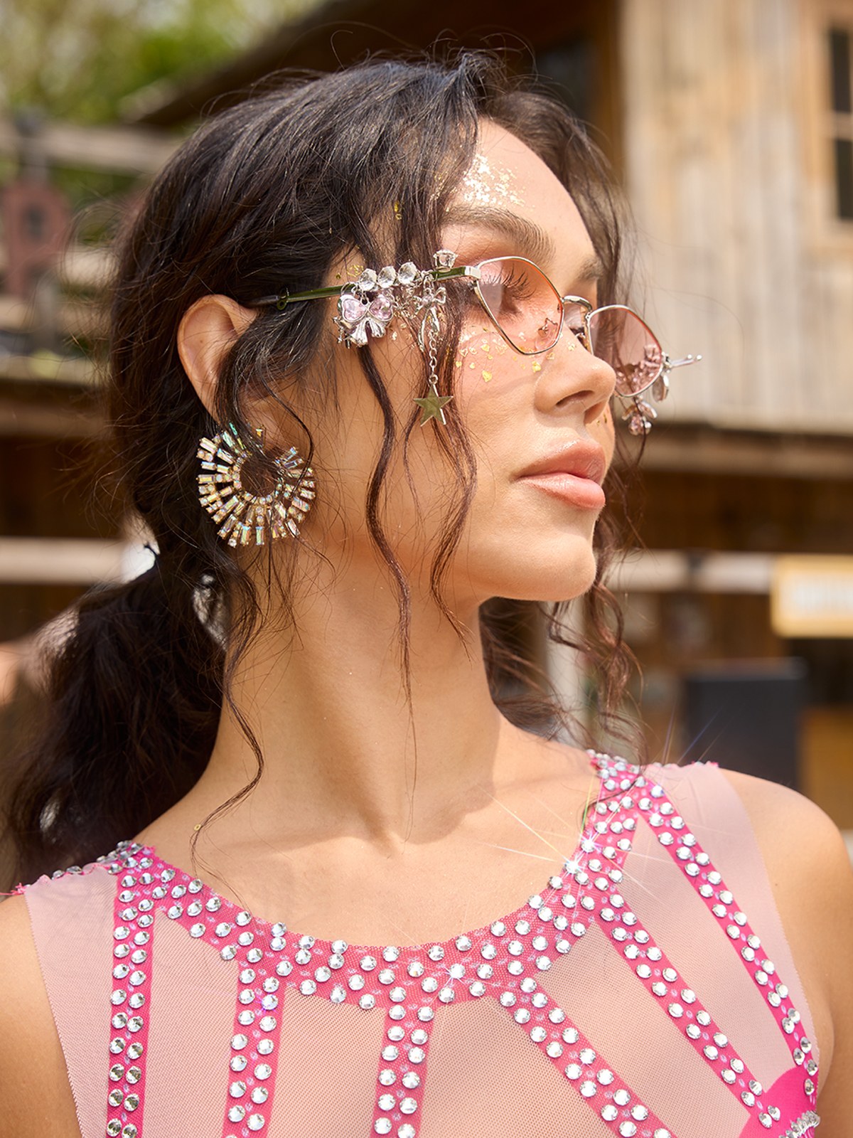 Cinthex Butterfly Star Chain Sunglasses