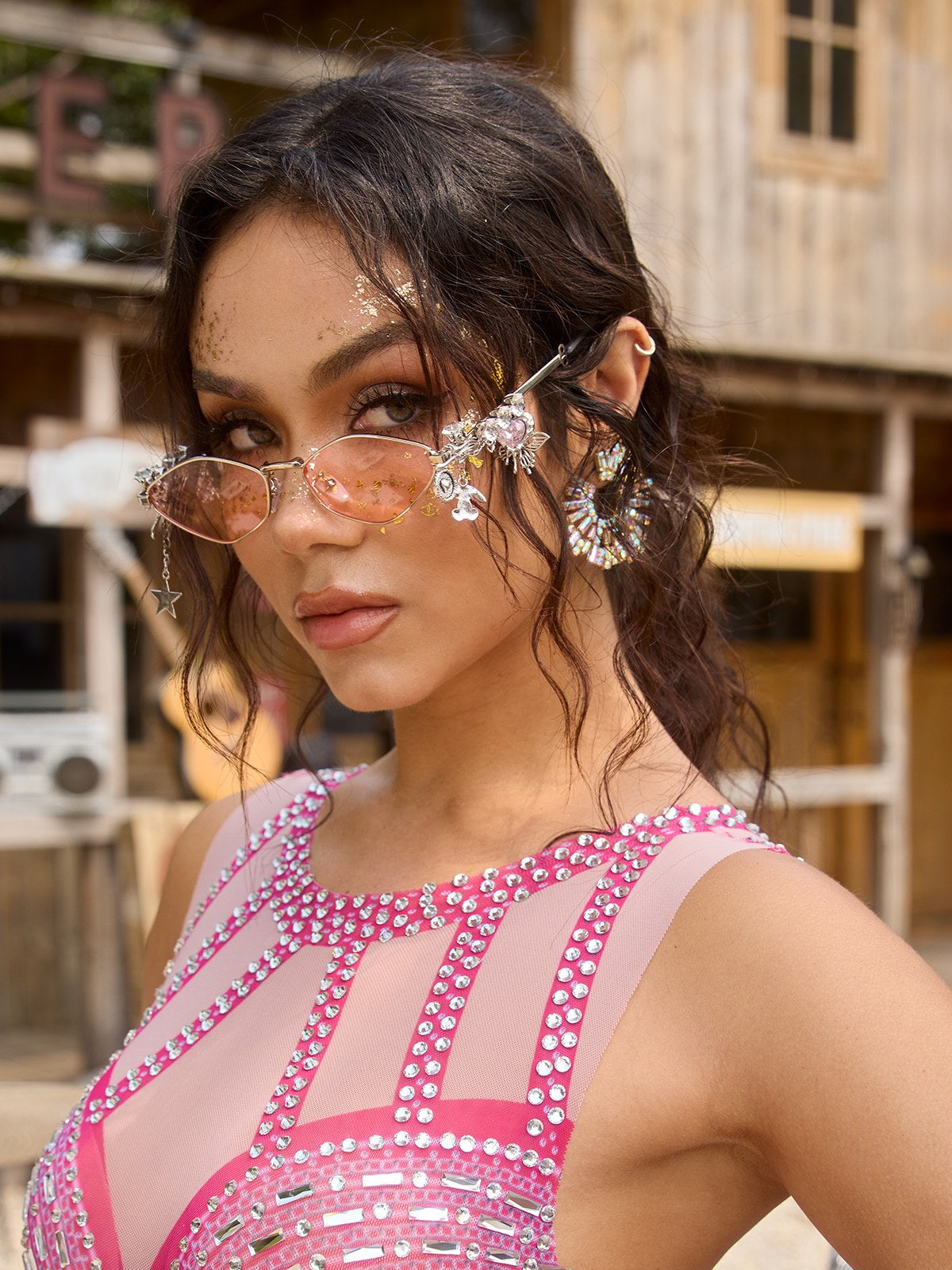 Cinthex Butterfly Star Chain Sunglasses