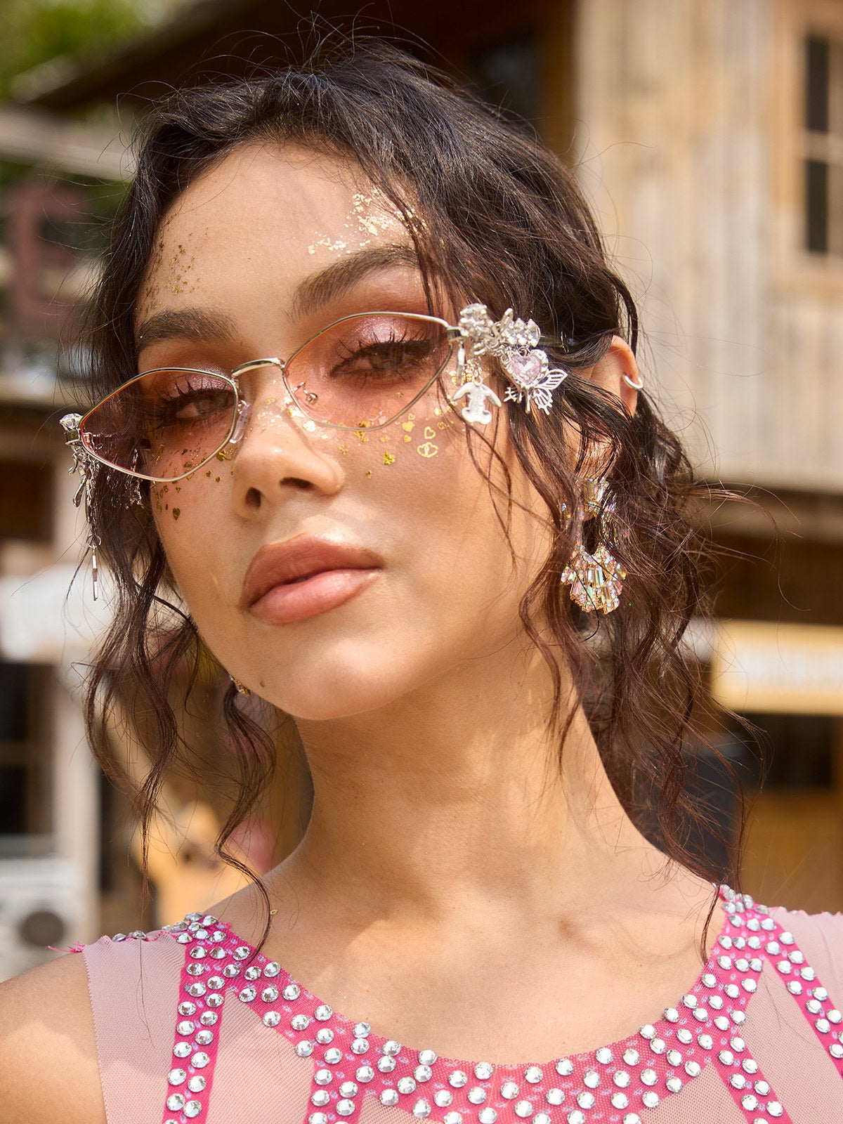 Cinthex Butterfly Star Chain Sunglasses