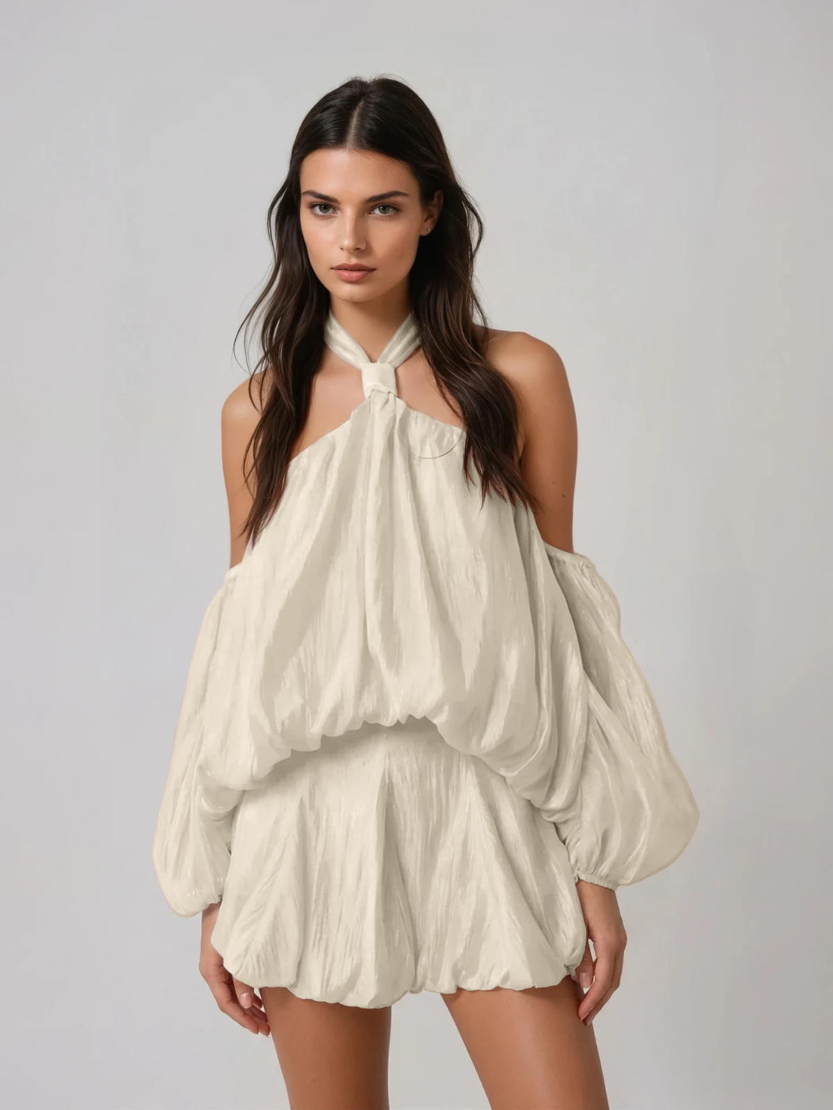 Corvane Halterneck Mini Dress