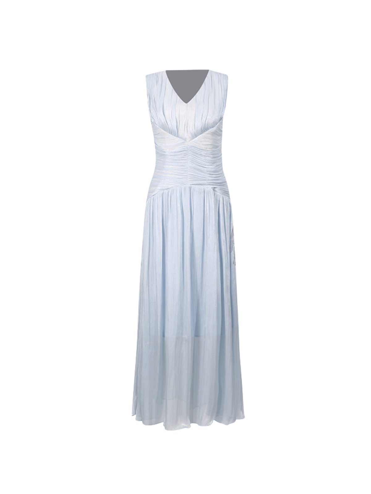 Corvannis V Neck Ruched Maxi Dress